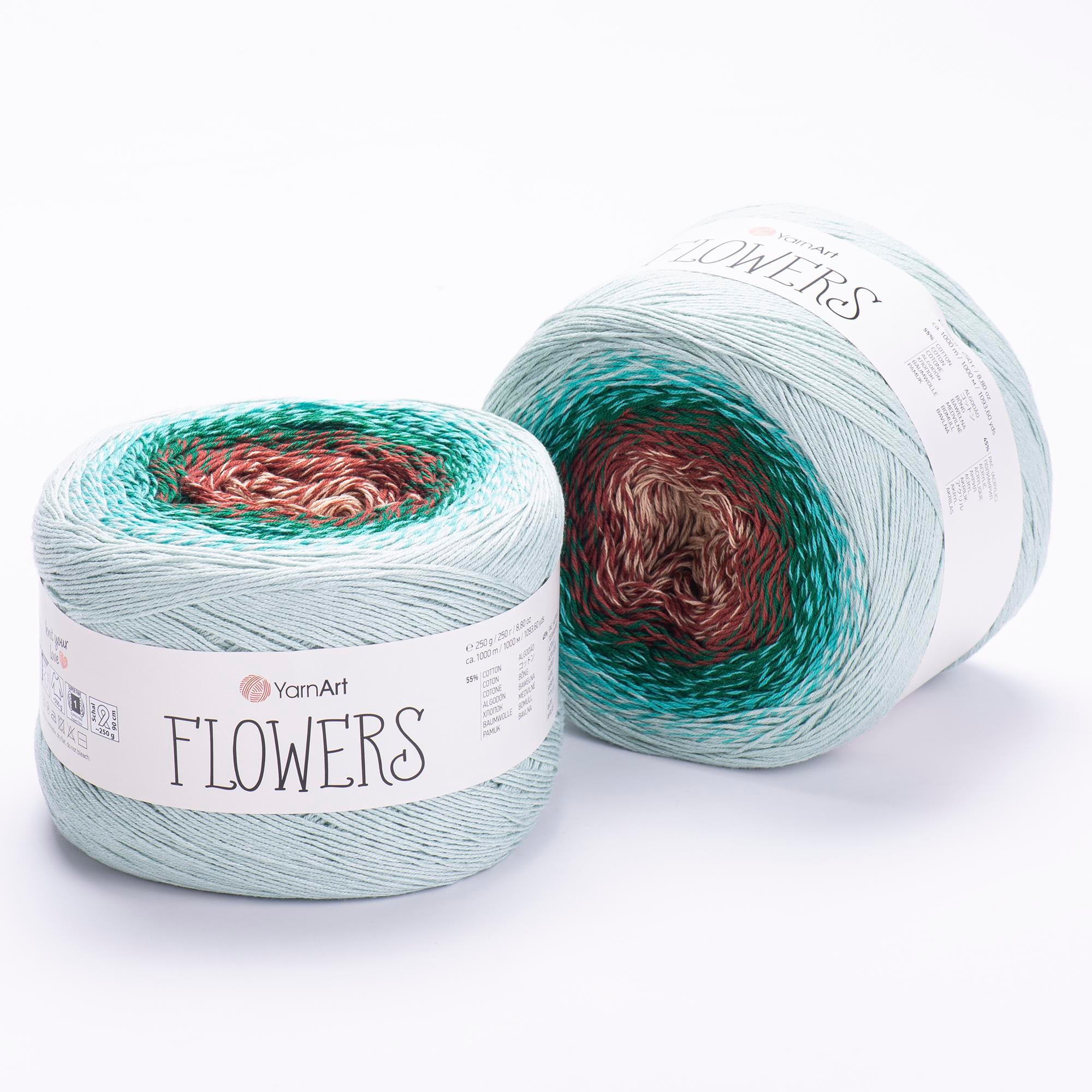YarnArt Flowers El Örgü İpliği 250gr 318 Çok Renkli  - 1 ADET