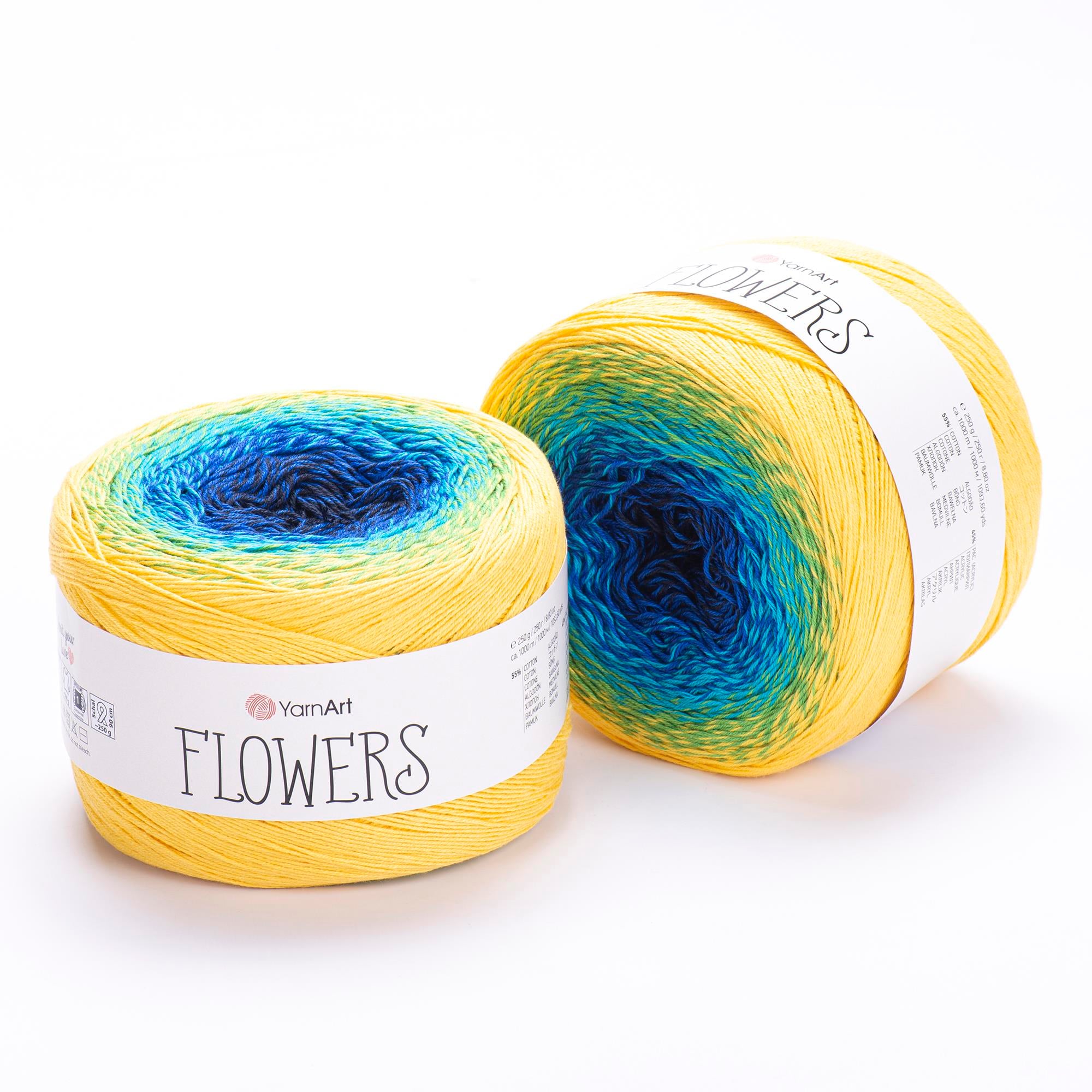 YarnArt Flowers El Örgü İpliği 250gr 304 Çok Renkli  - 1 ADET
