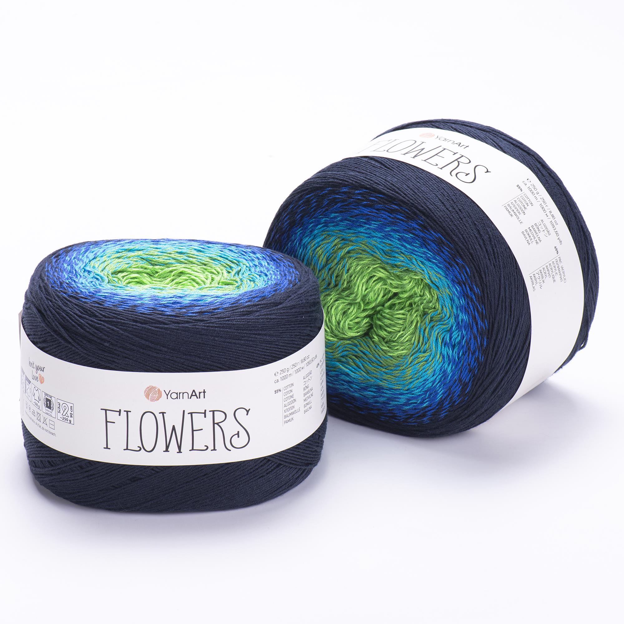 YarnArt Flowers El Örgü İpliği 250gr 300 Çok Renkli  - 1 ADET