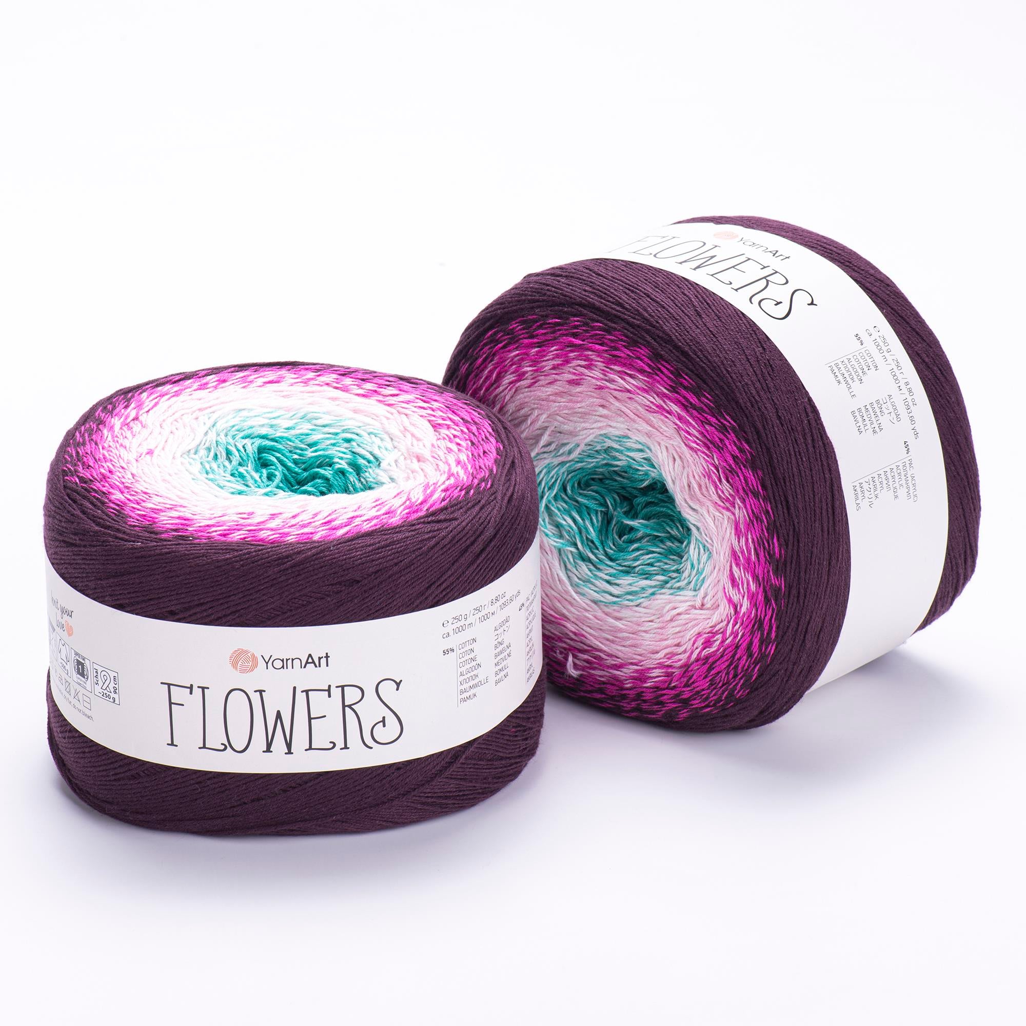 YarnArt Flowers El Örgü İpliği 250gr 301 Çok Renkli  - 1 ADET