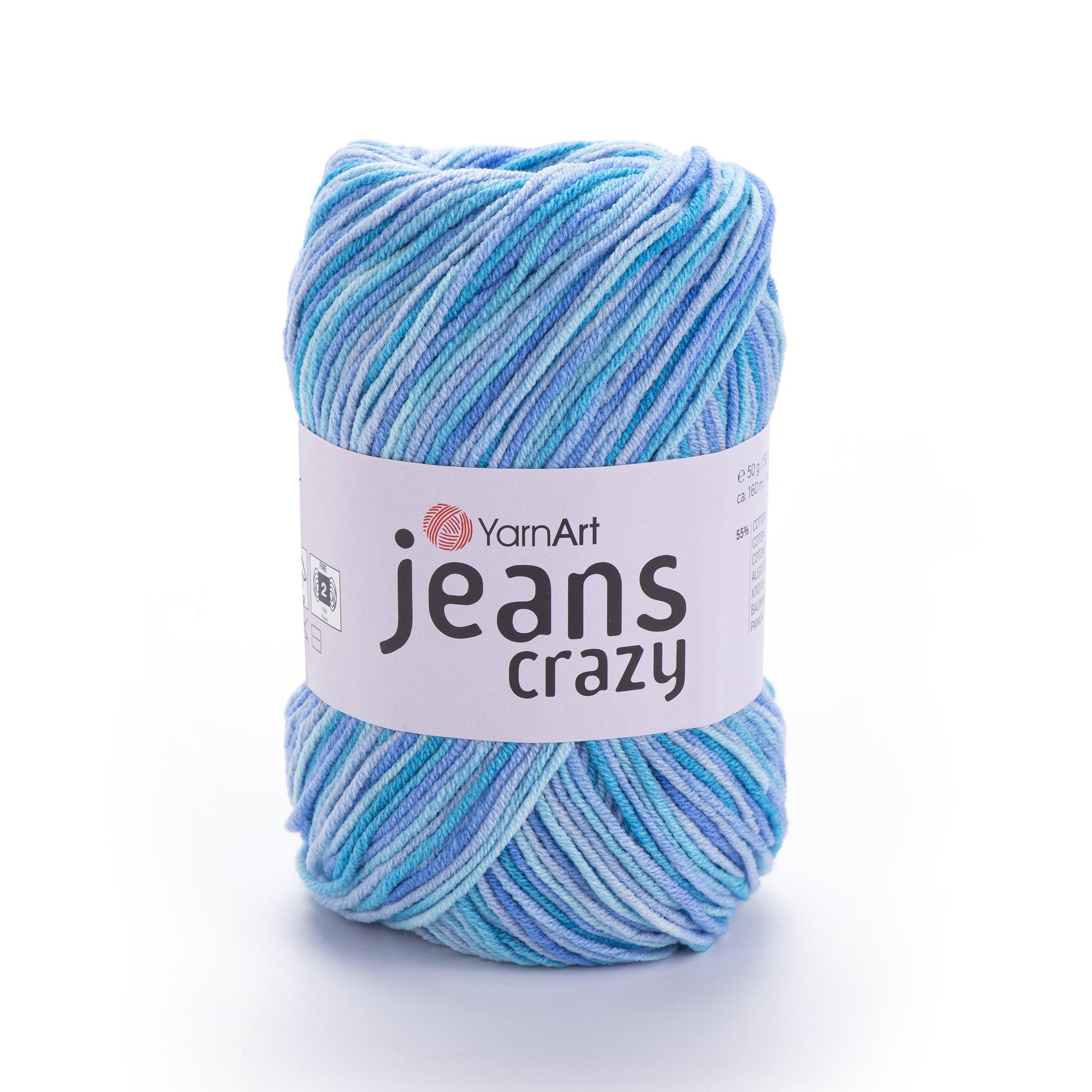 YarnArt Jeans Crazy El Örgü İpliği 50gr 8212 Çok Renkli  - 1 ADET