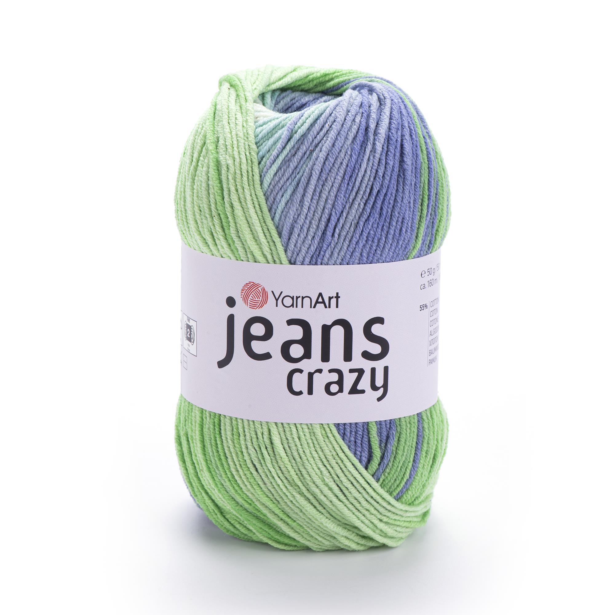 YarnArt Jeans Crazy El Örgü İpliği 50gr 8208 Çok Renkli  - 1 ADET