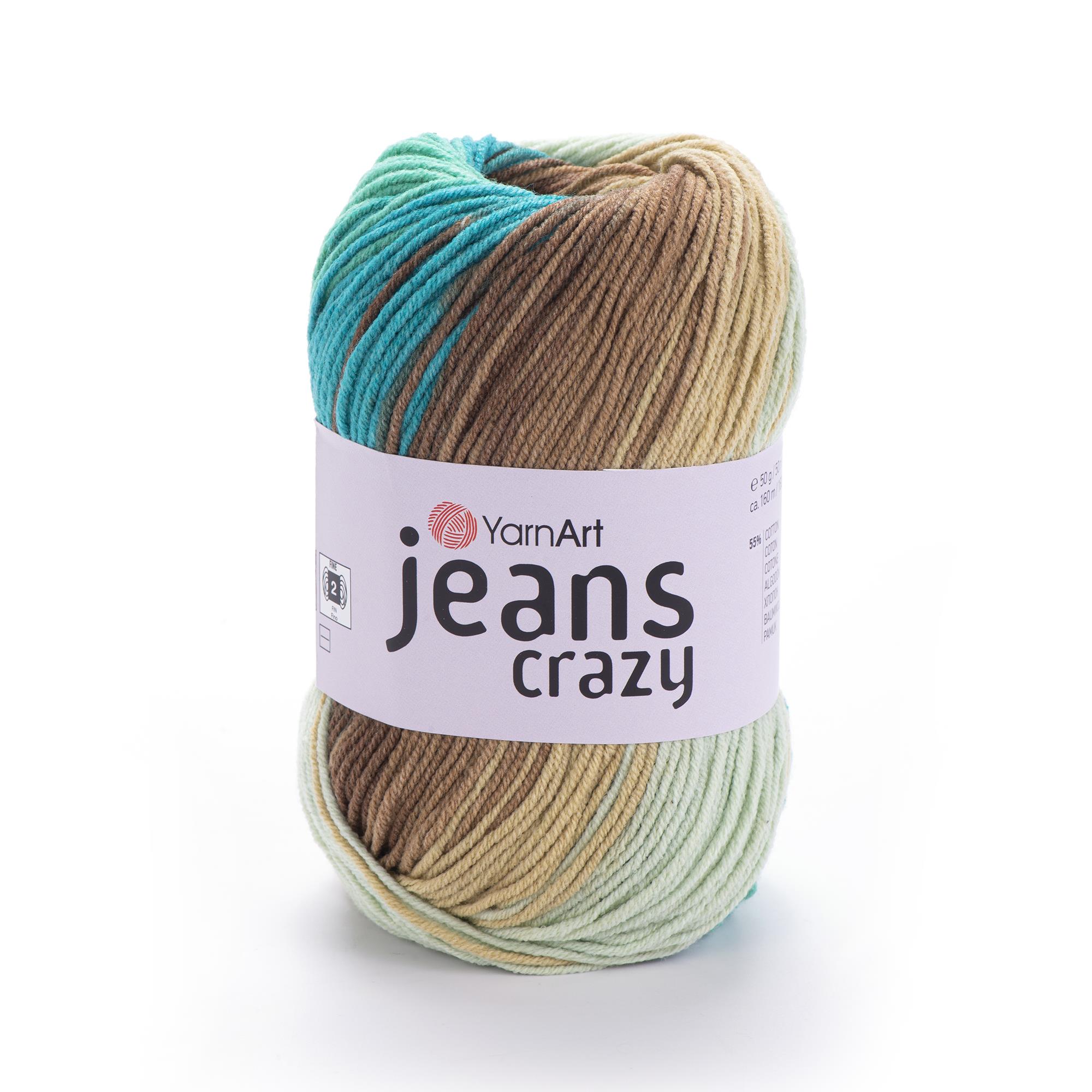 YarnArt Jeans Crazy El Örgü İpliği 50gr 8216 Çok Renkli  - 1 ADET