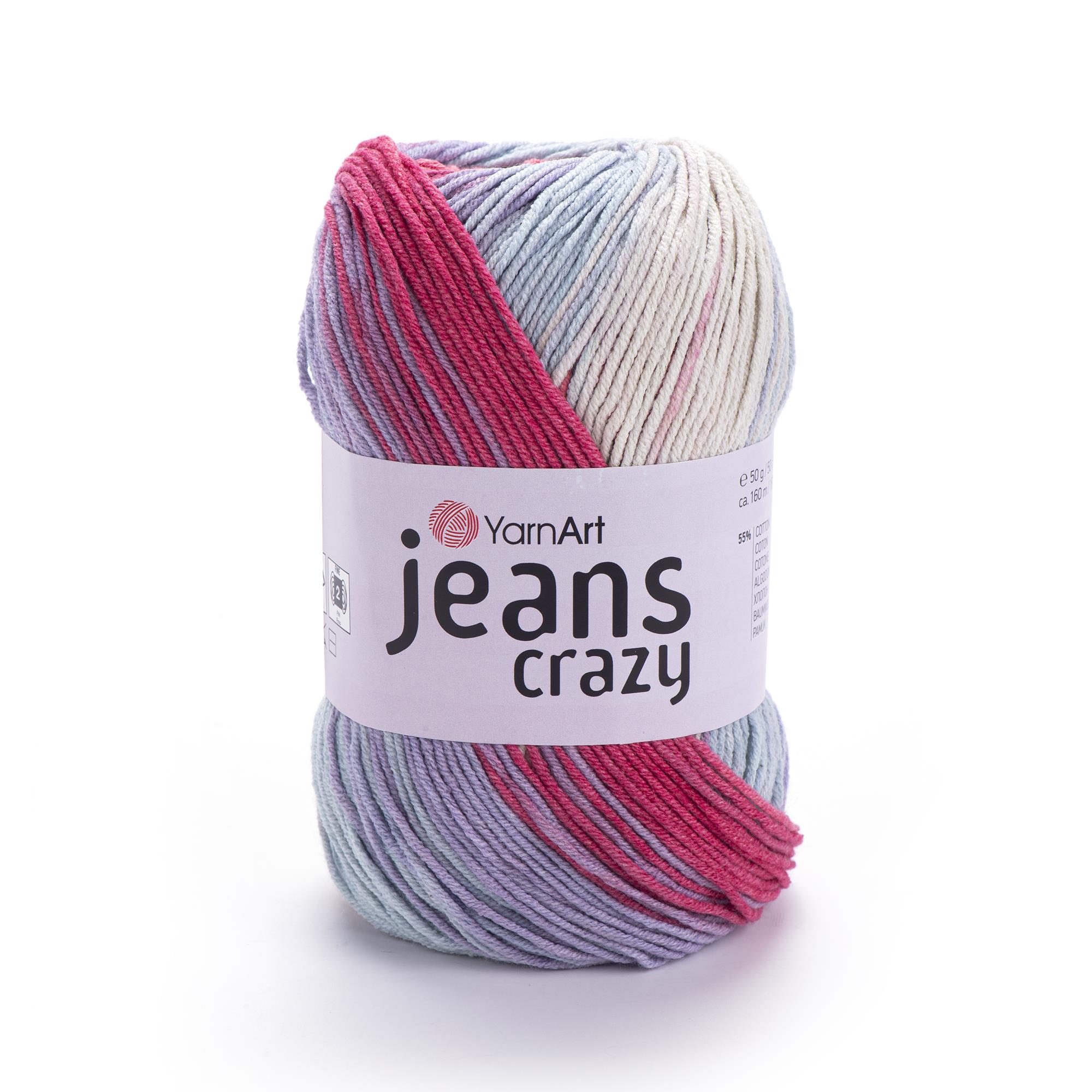 YarnArt Jeans Crazy El Örgü İpliği 50gr 8205 Çok Renkli  - 1 ADET