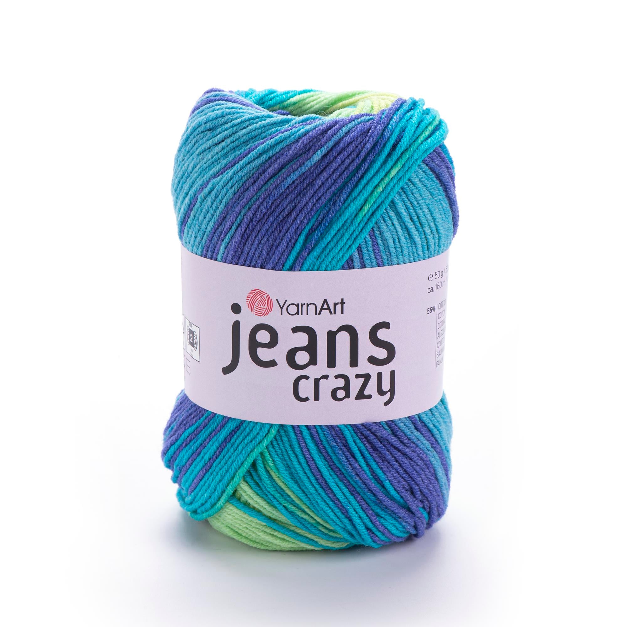 YarnArt Jeans Crazy El Örgü İpliği 50gr 8218 Çok Renkli  - 1 ADET