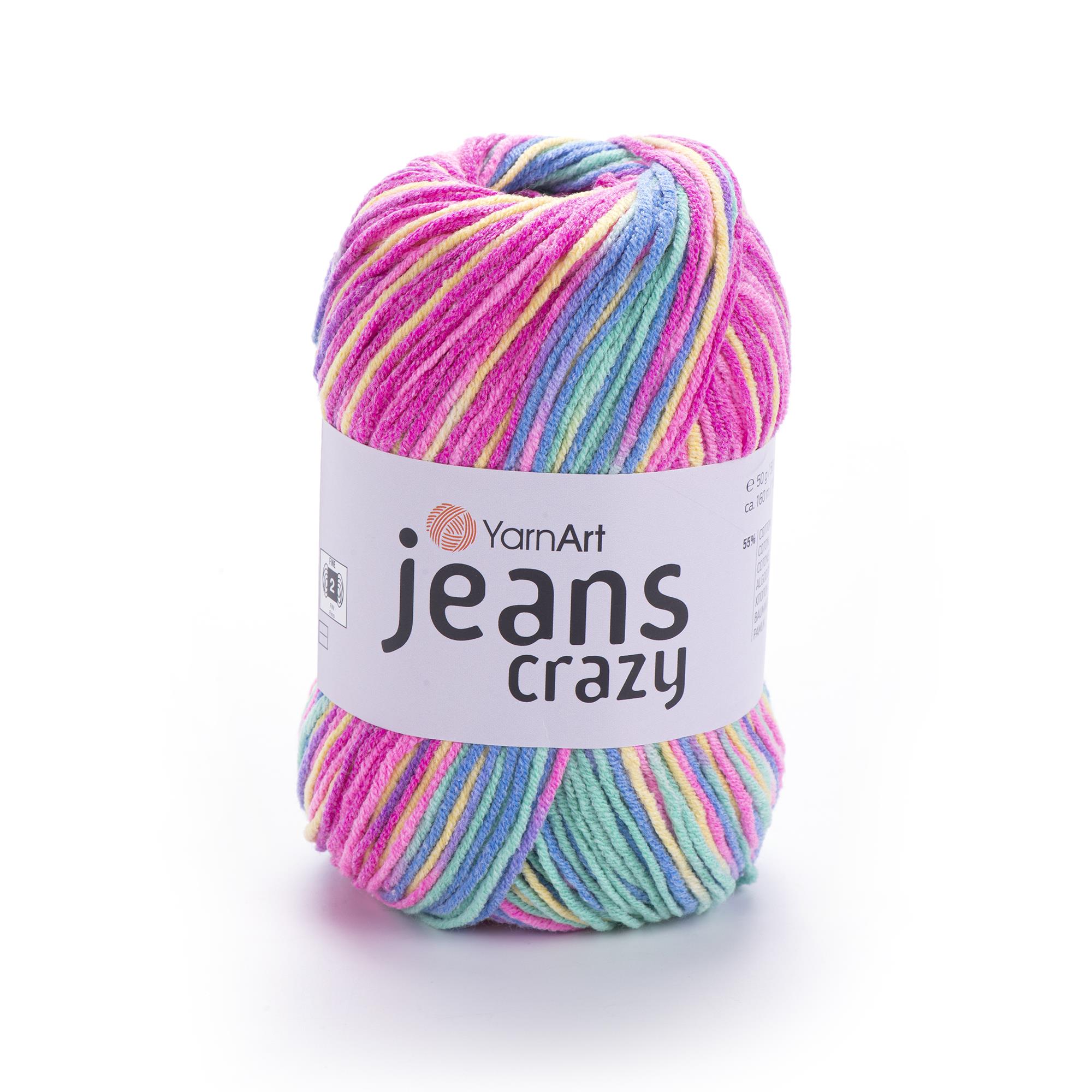 YarnArt Jeans Crazy El Örgü İpliği 50gr 7205 Çok Renkli  - 1 ADET
