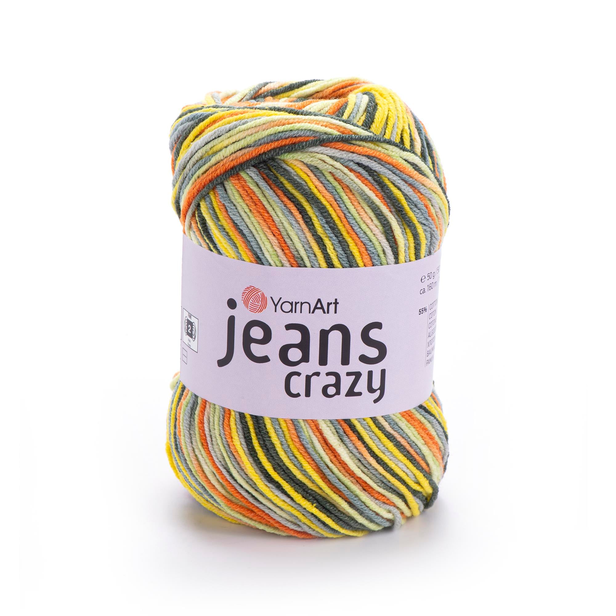 YarnArt Jeans Crazy El Örgü İpliği 50gr 7201 Çok Renkli  - 1 ADET