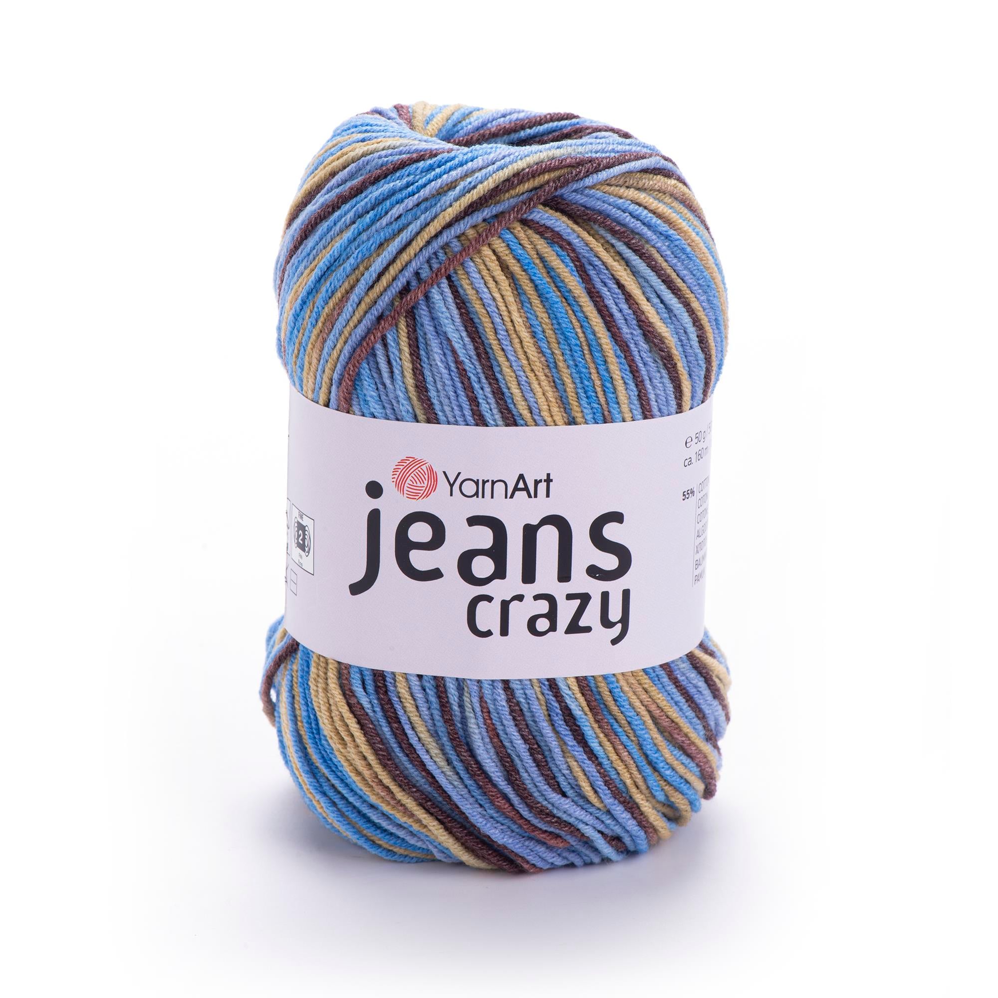 YarnArt Jeans Crazy El Örgü İpliği 50gr 7202 Çok Renkli  - 1 ADET