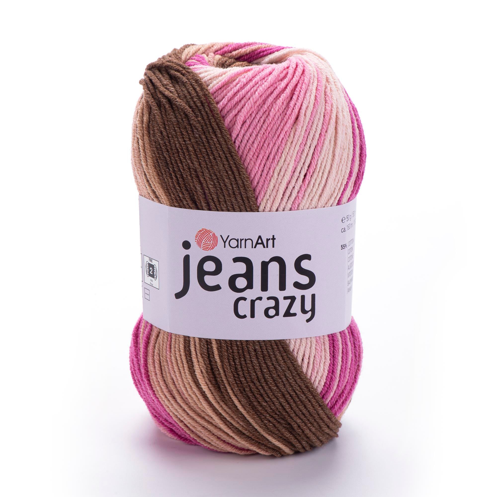 YarnArt Jeans Crazy El Örgü İpliği 50gr 8219 Çok Renkli  - 1 ADET