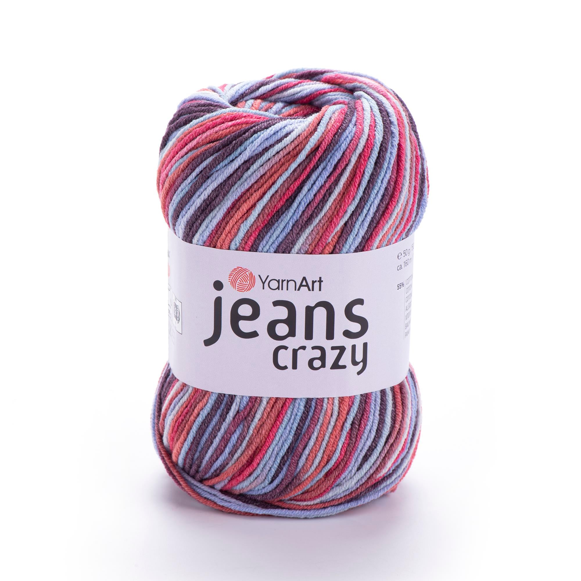 YarnArt Jeans Crazy El Örgü İpliği 50gr 7208 Çok Renkli  - 1 ADET