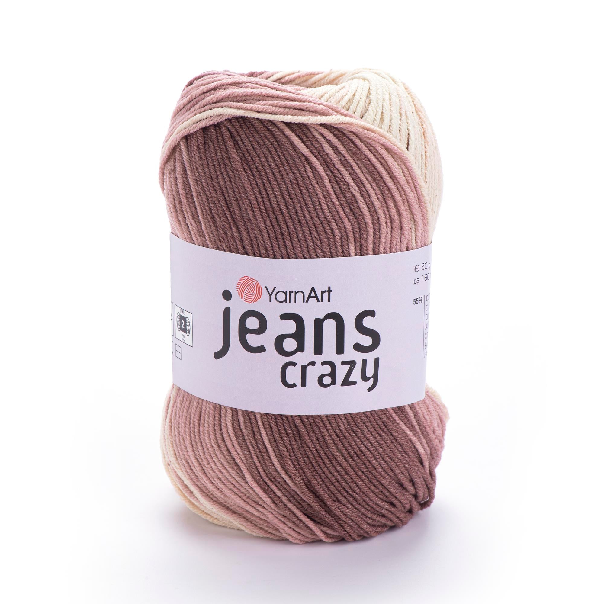 YarnArt Jeans Crazy El Örgü İpliği 50gr 8201 Çok Renkli  - 1 ADET