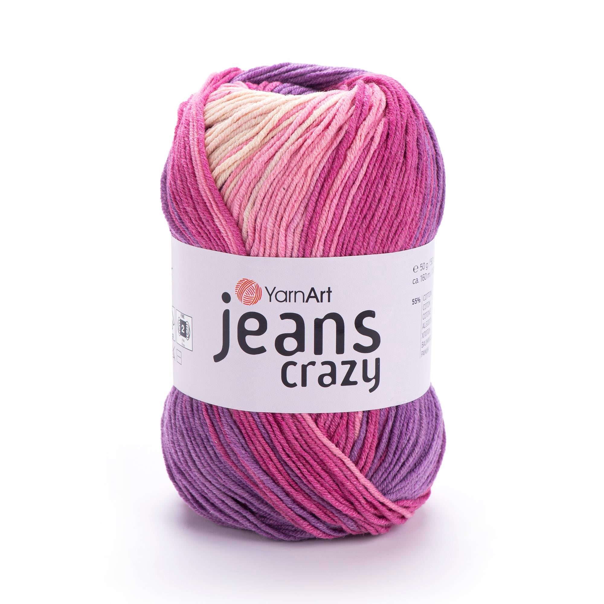 YarnArt Jeans Crazy El Örgü İpliği 50gr 8206 Çok Renkli  - 1 ADET