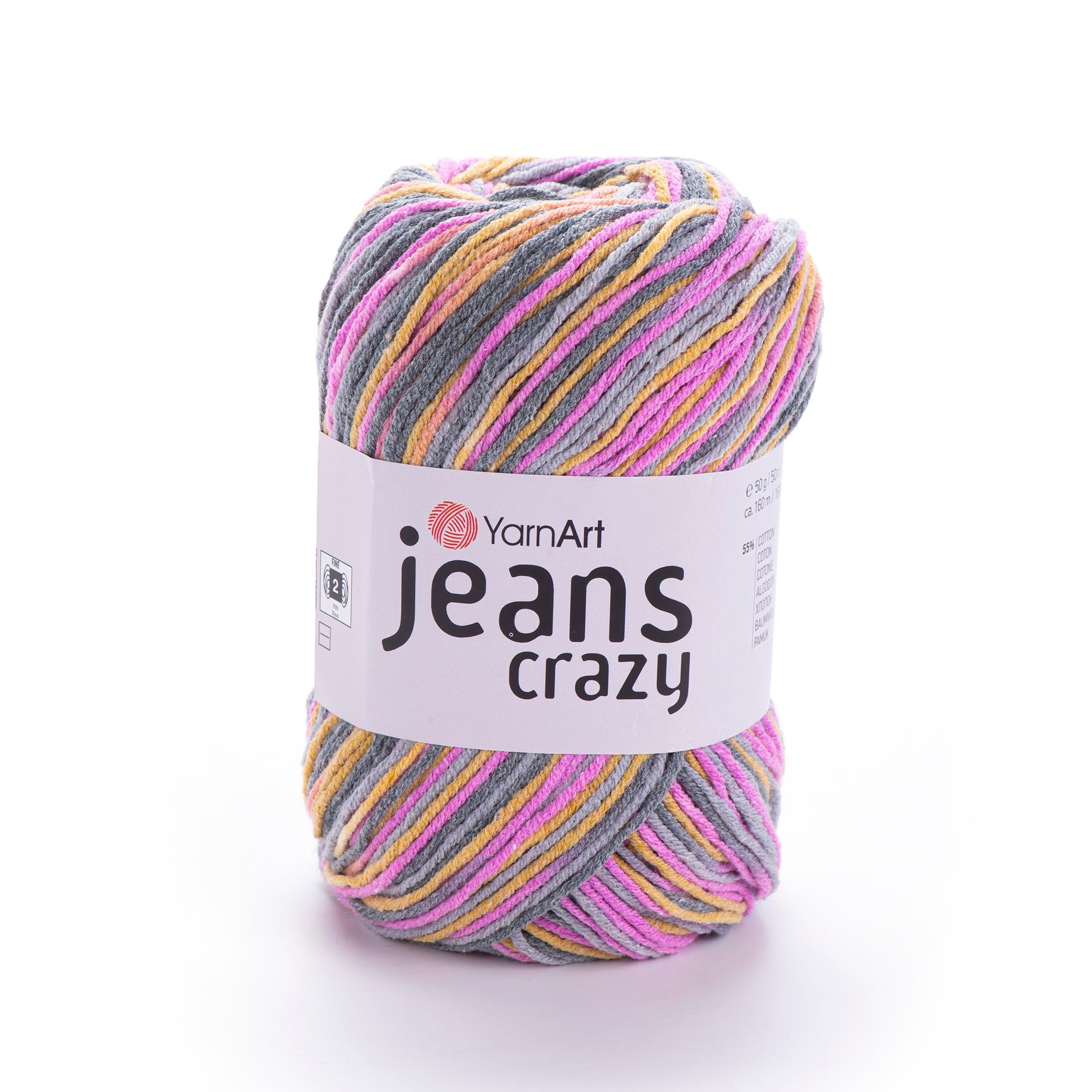 YarnArt Jeans Crazy El Örgü İpliği 50gr 7211 Çok Renkli  - 1 ADET