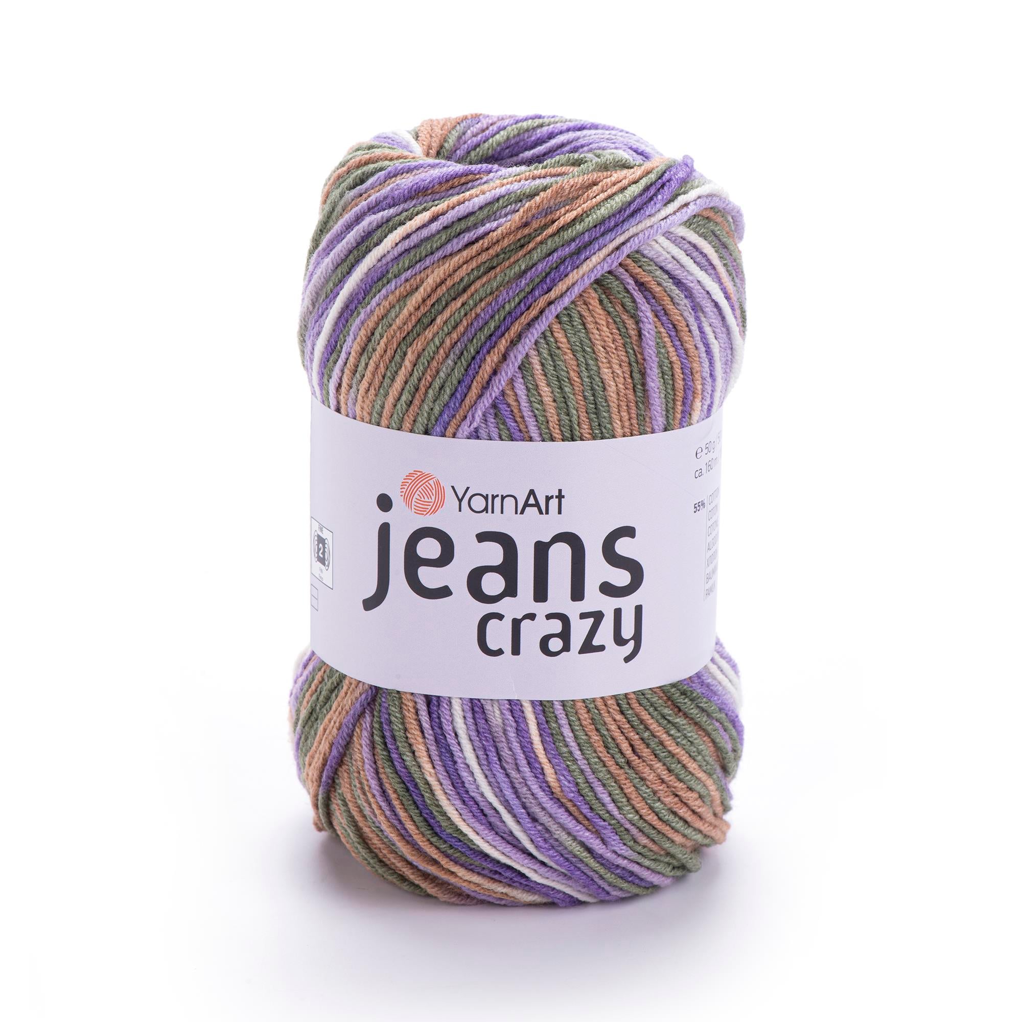 YarnArt Jeans Crazy El Örgü İpliği 50gr 7207 Çok Renkli  - 1 ADET