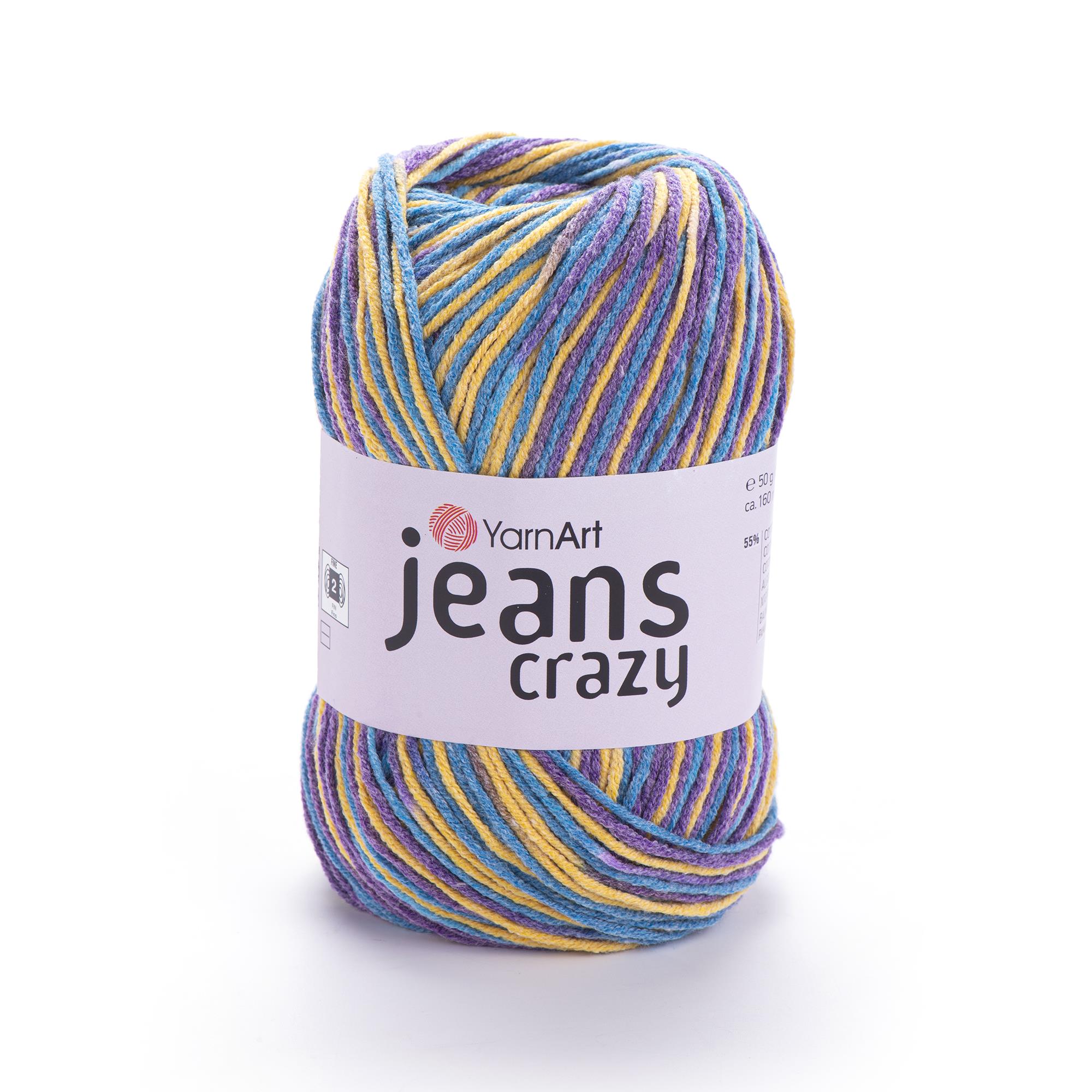 YarnArt Jeans Crazy El Örgü İpliği 50gr 7210 Çok Renkli  - 1 ADET