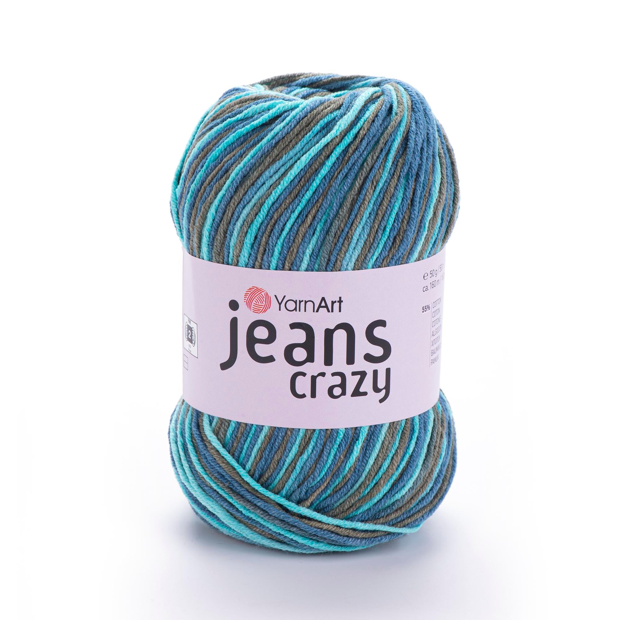 YarnArt Jeans Crazy El Örgü İpliği 50gr 7212 Çok Renkli  - 1 ADET