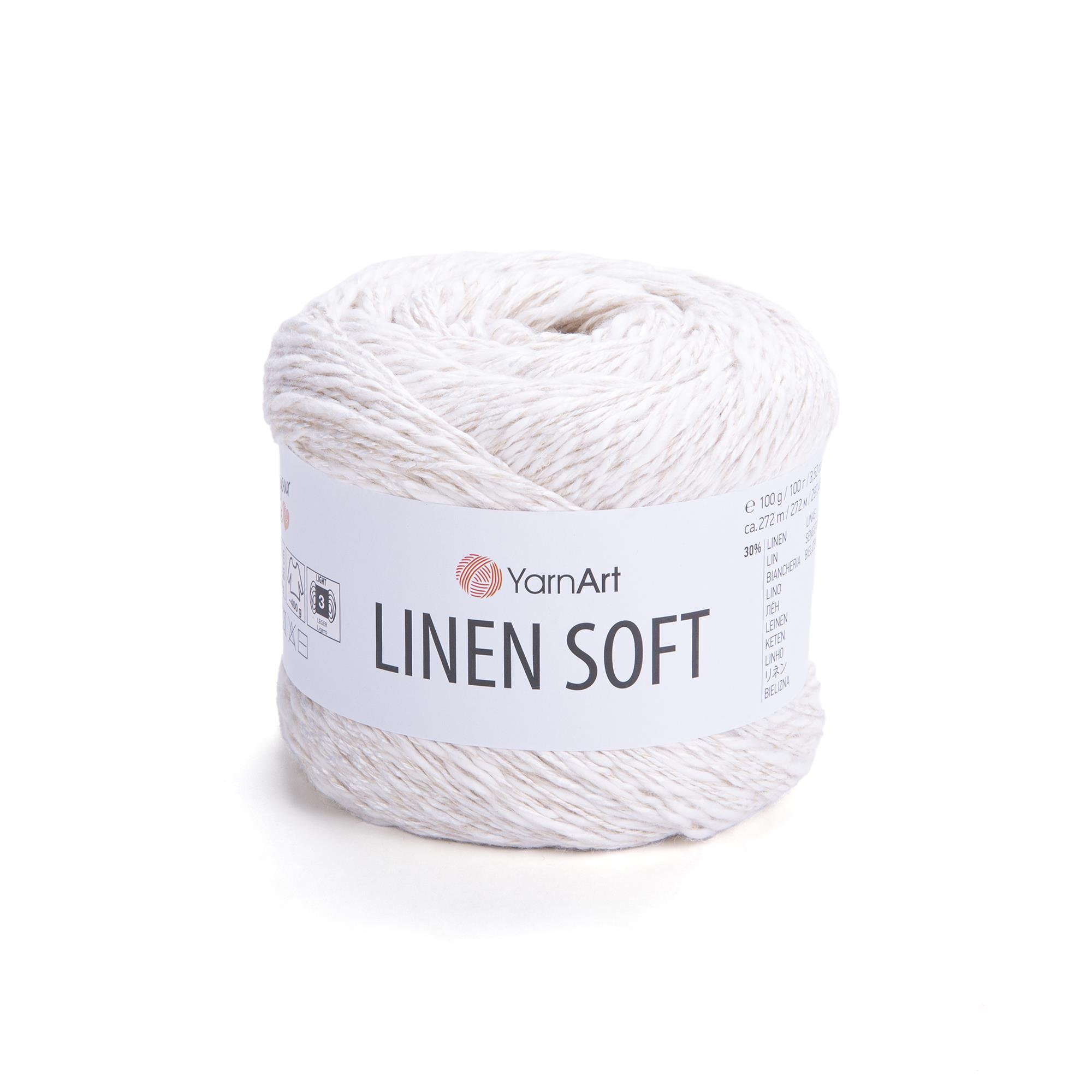 YarnArt Linen Soft El Örgü İpliği 7301 Ekru - 1 ADET