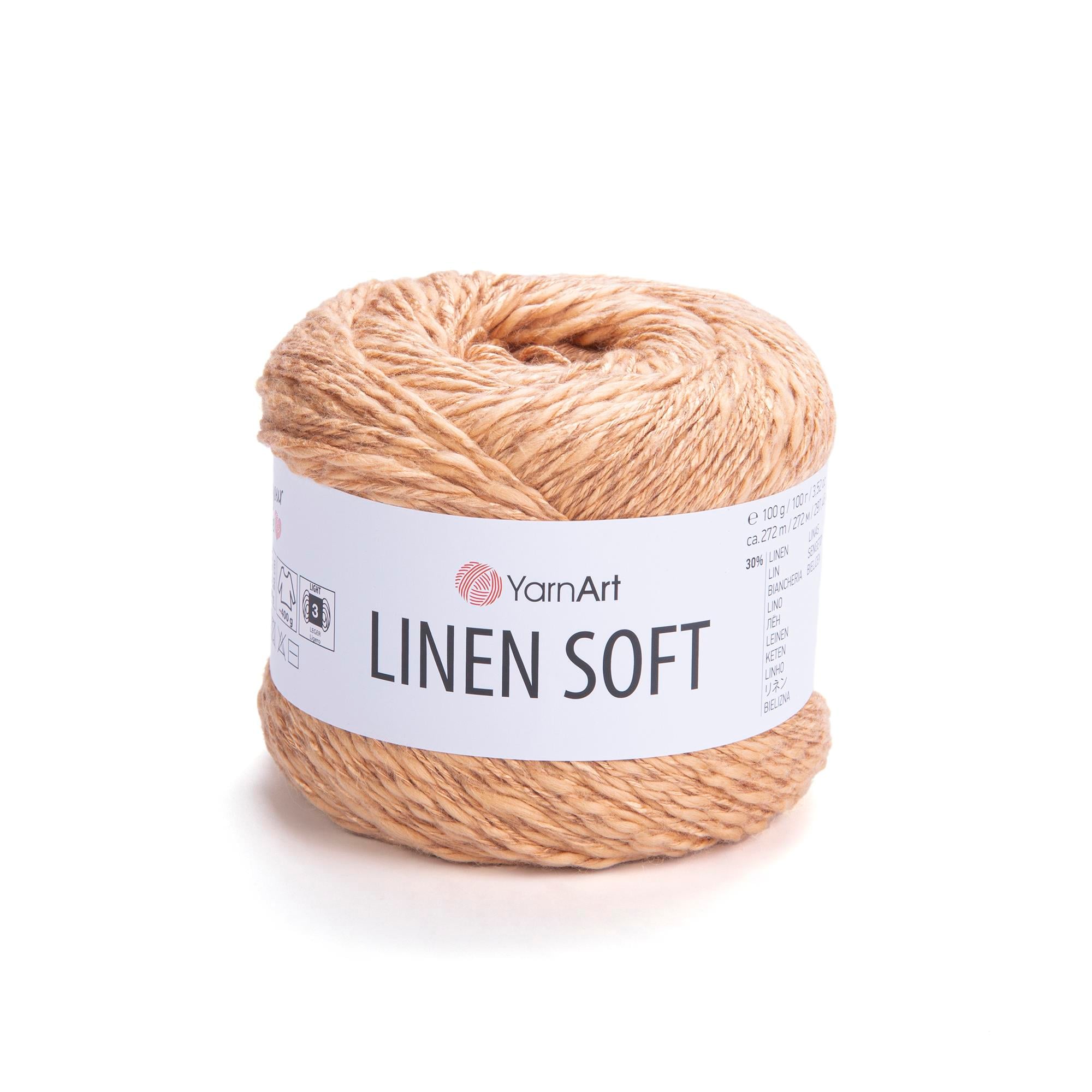 YarnArt Linen Soft El Örgü İpliği 7305 Deve Tüyü - 1 ADET