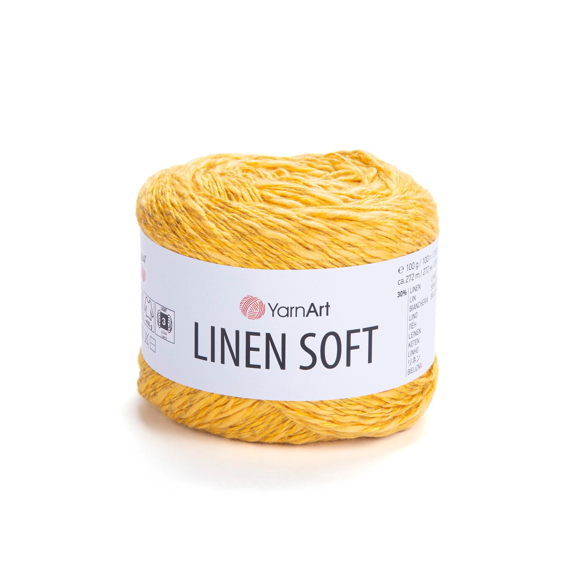 YarnArt Linen Soft El Örgü İpliği 7306 Sarı - 1 ADET