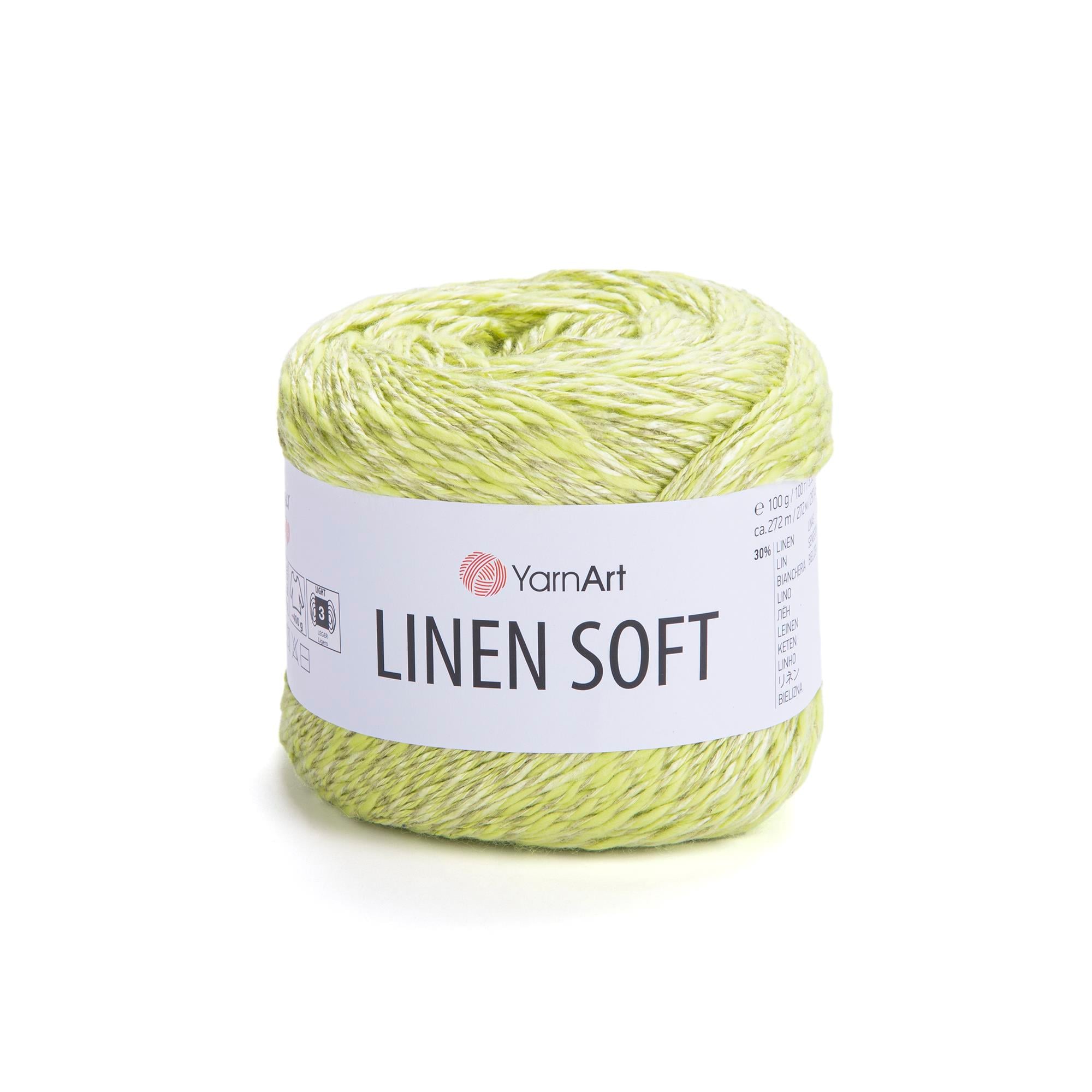 YarnArt Linen Soft El Örgü İpliği 7311 Fıstık Yeşili - 1 ADET