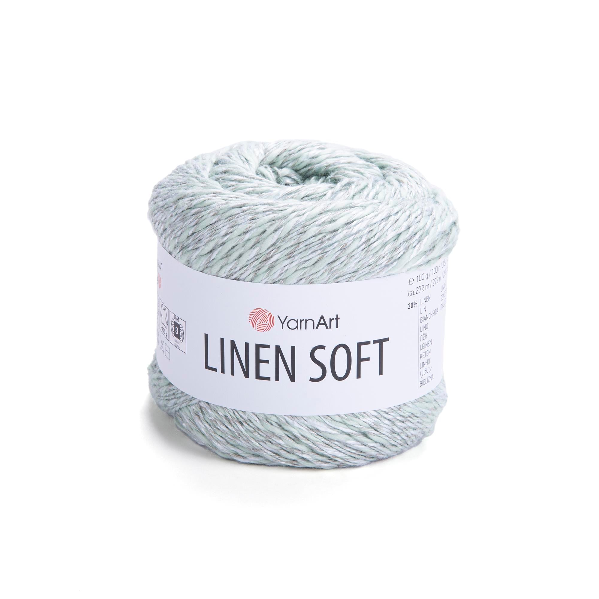 YarnArt Linen Soft El Örgü İpliği 7312 Küf Yeşili - 1 ADET