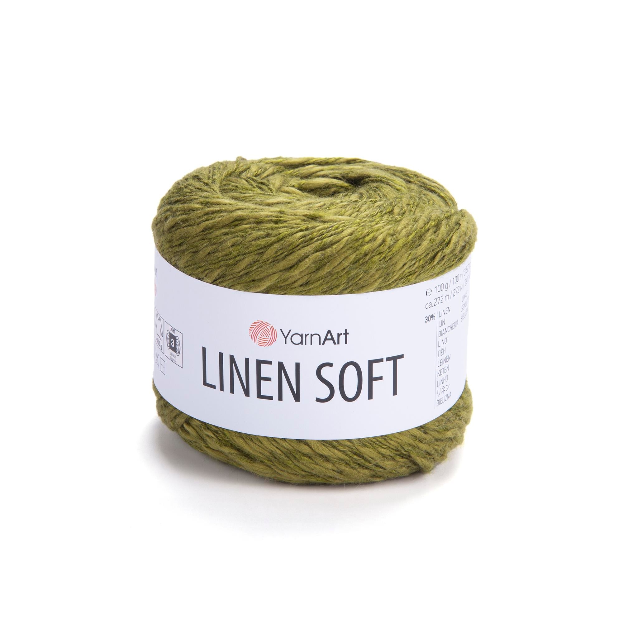 YarnArt Linen Soft El Örgü İpliği 7314 Yeşil - 1 ADET