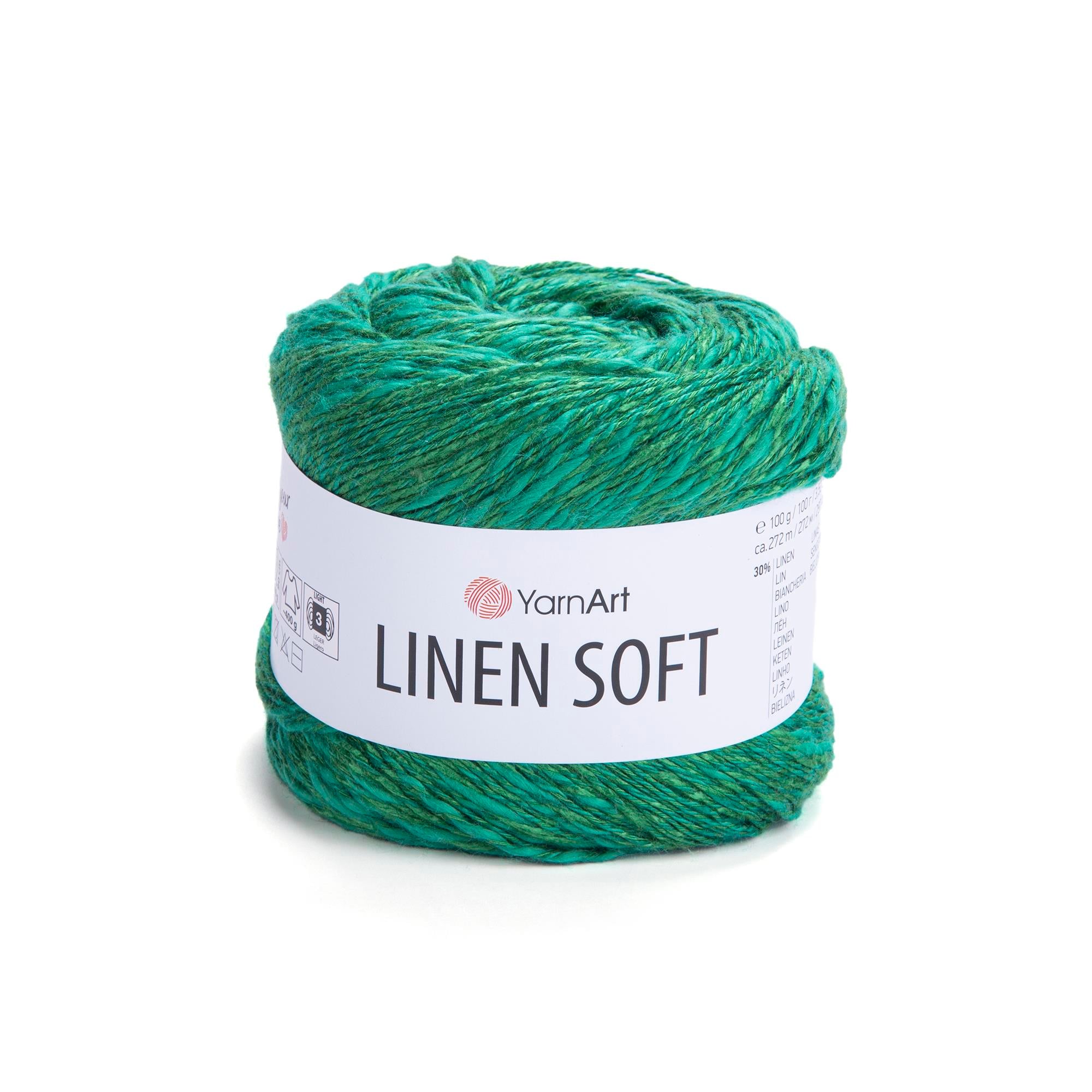 YarnArt Linen Soft El Örgü İpliği 7315 Yeşil - 1 ADET