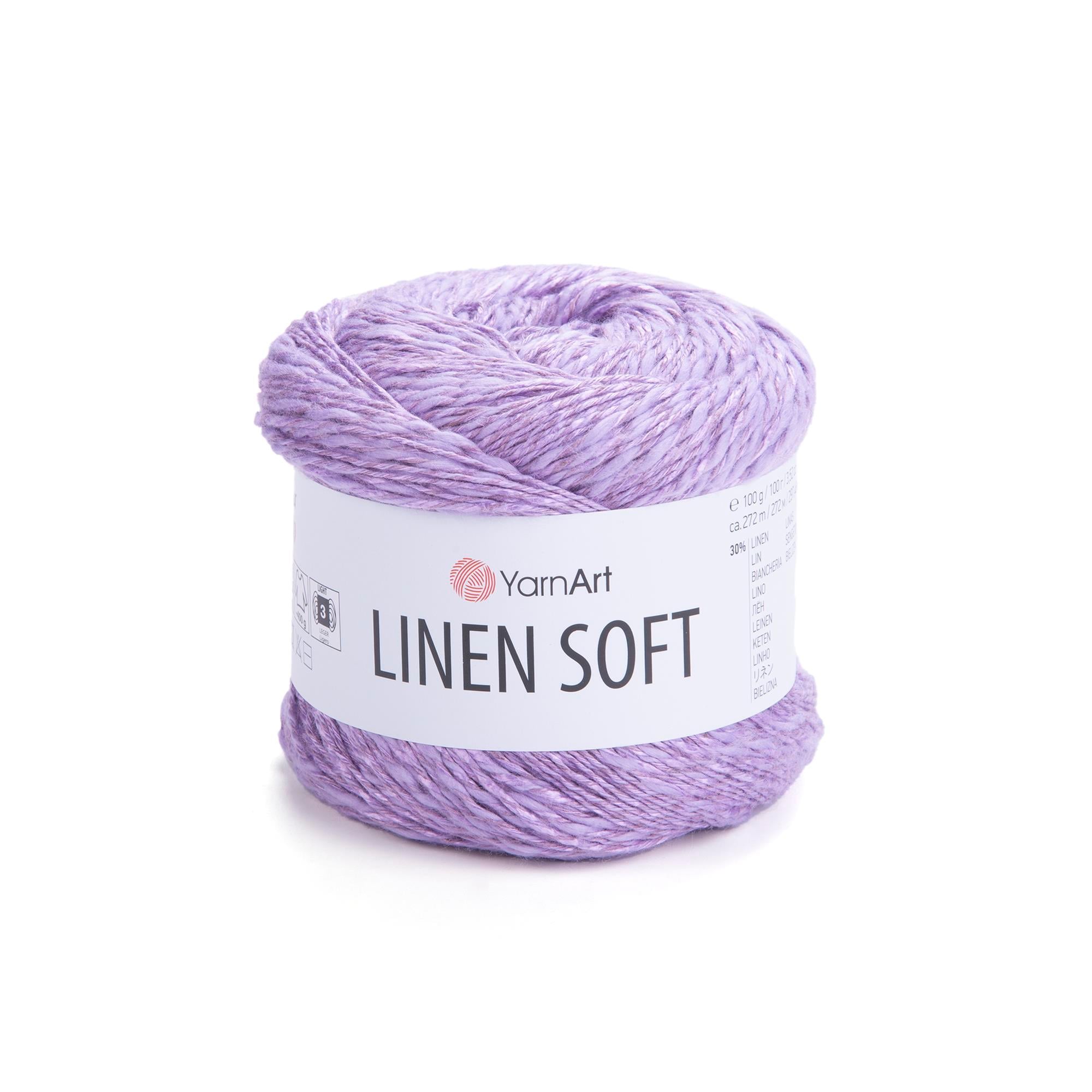YarnArt Linen Soft El Örgü İpliği 7325 Lila - 1 ADET