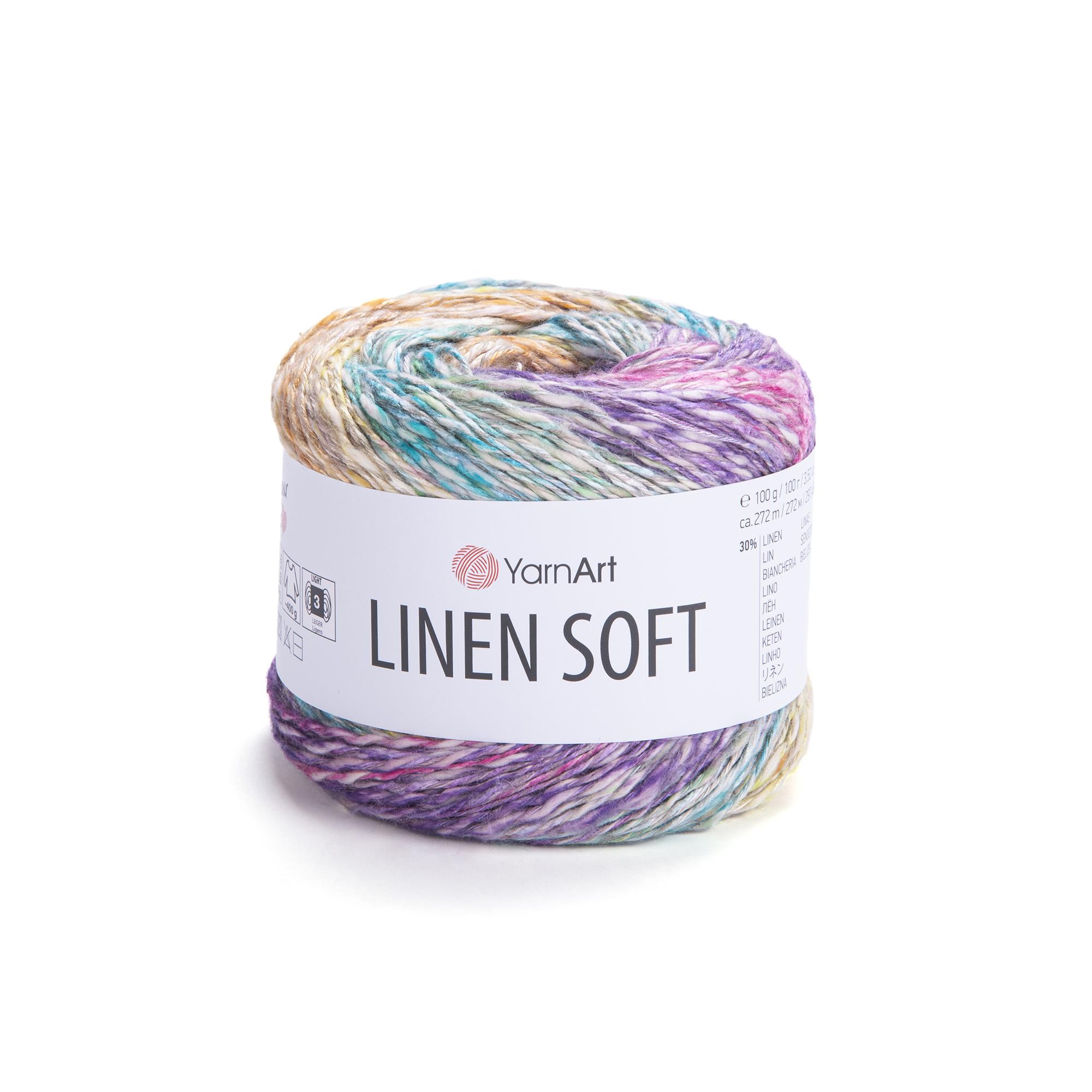 YarnArt Linen Soft El Örgü İpliği 7401 Çok Renkli - 1 ADET