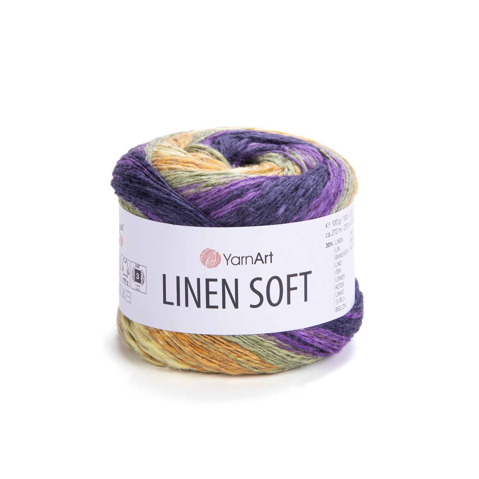 YarnArt Linen Soft El Örgü İpliği 7410 Çok Renkli - 1 ADET