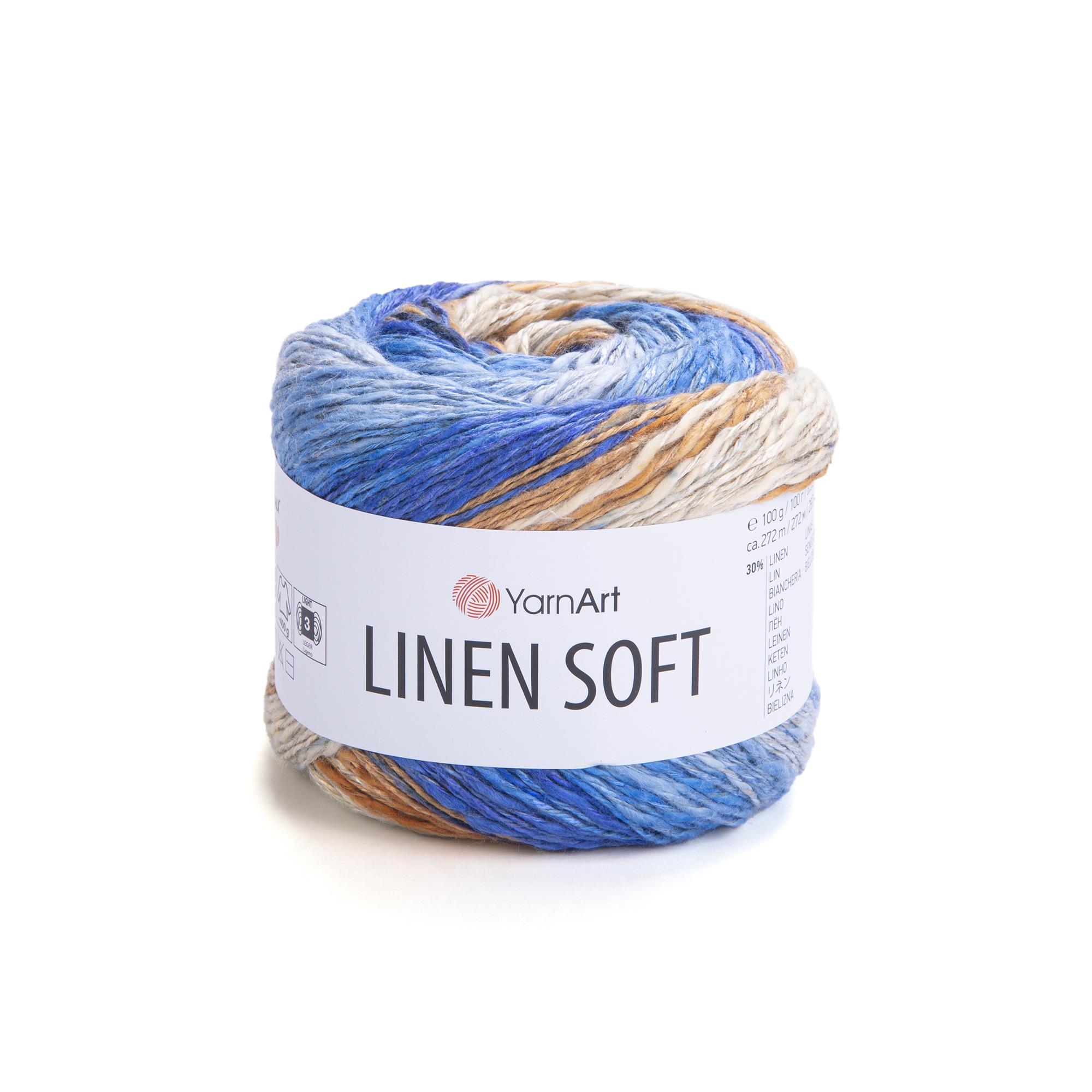 YarnArt Linen Soft El Örgü İpliği 7411 Çok Renkli - 1 ADET