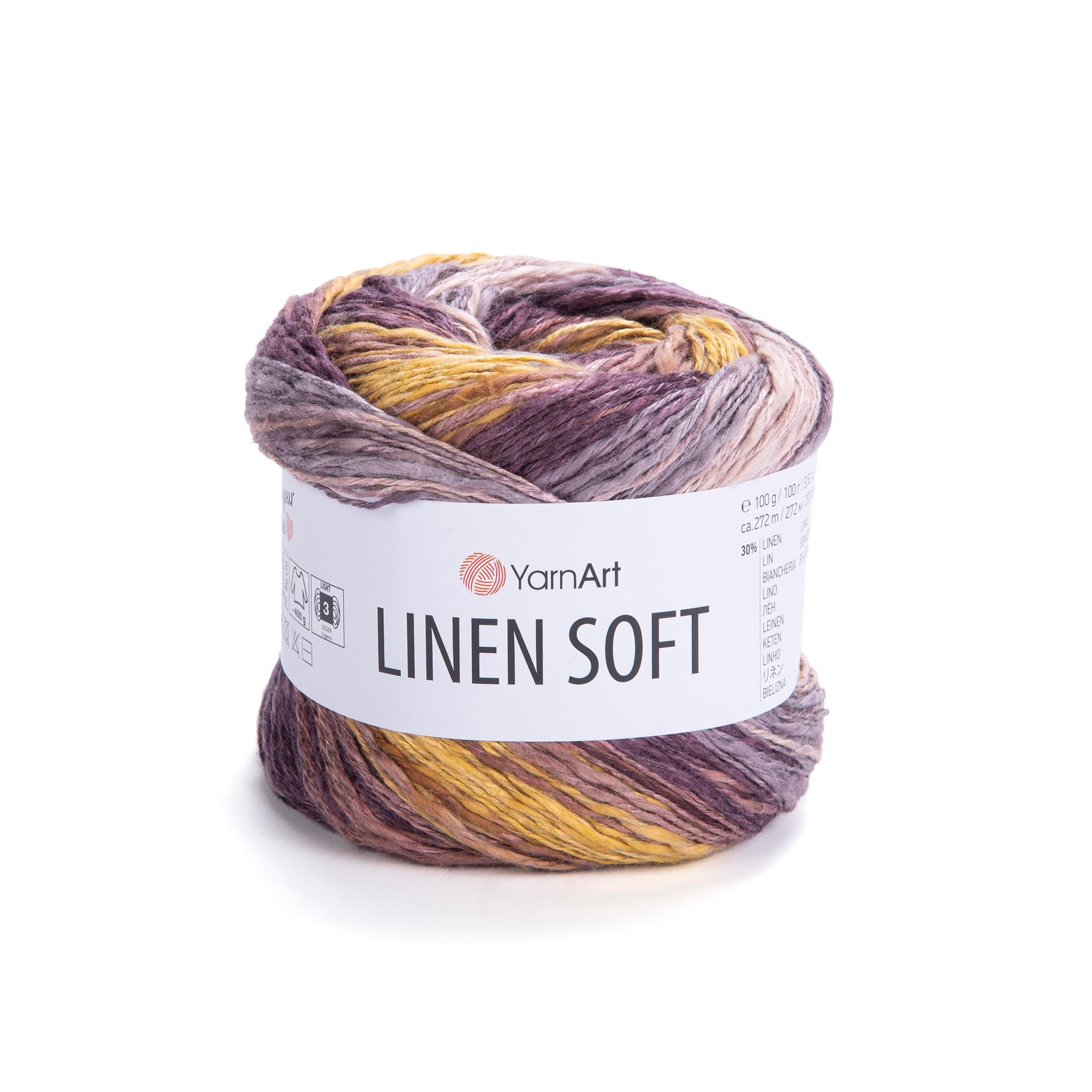 YarnArt Linen Soft El Örgü İpliği 7415 Çok Renkli - 1 ADET