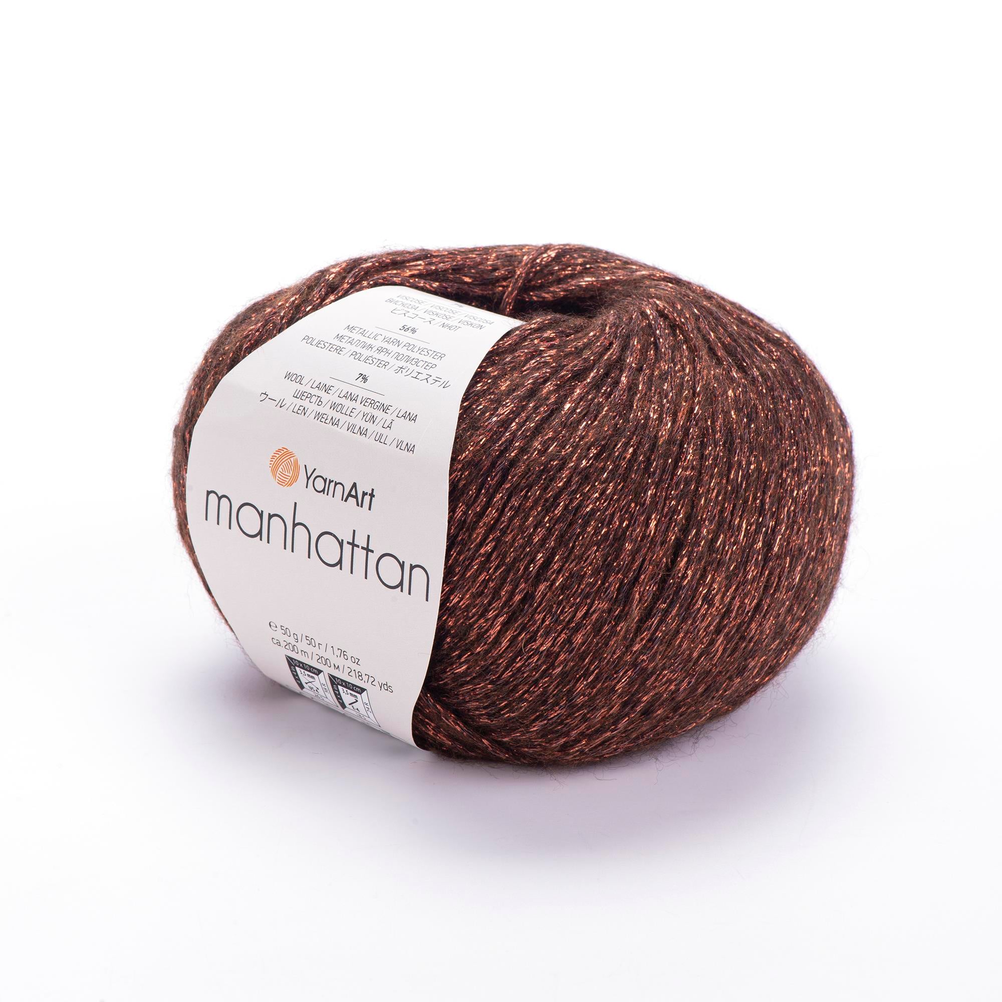 YarnArt Manhattan El Örgü İpliği 50gr 912 Kahverengi  - 1 ADET
