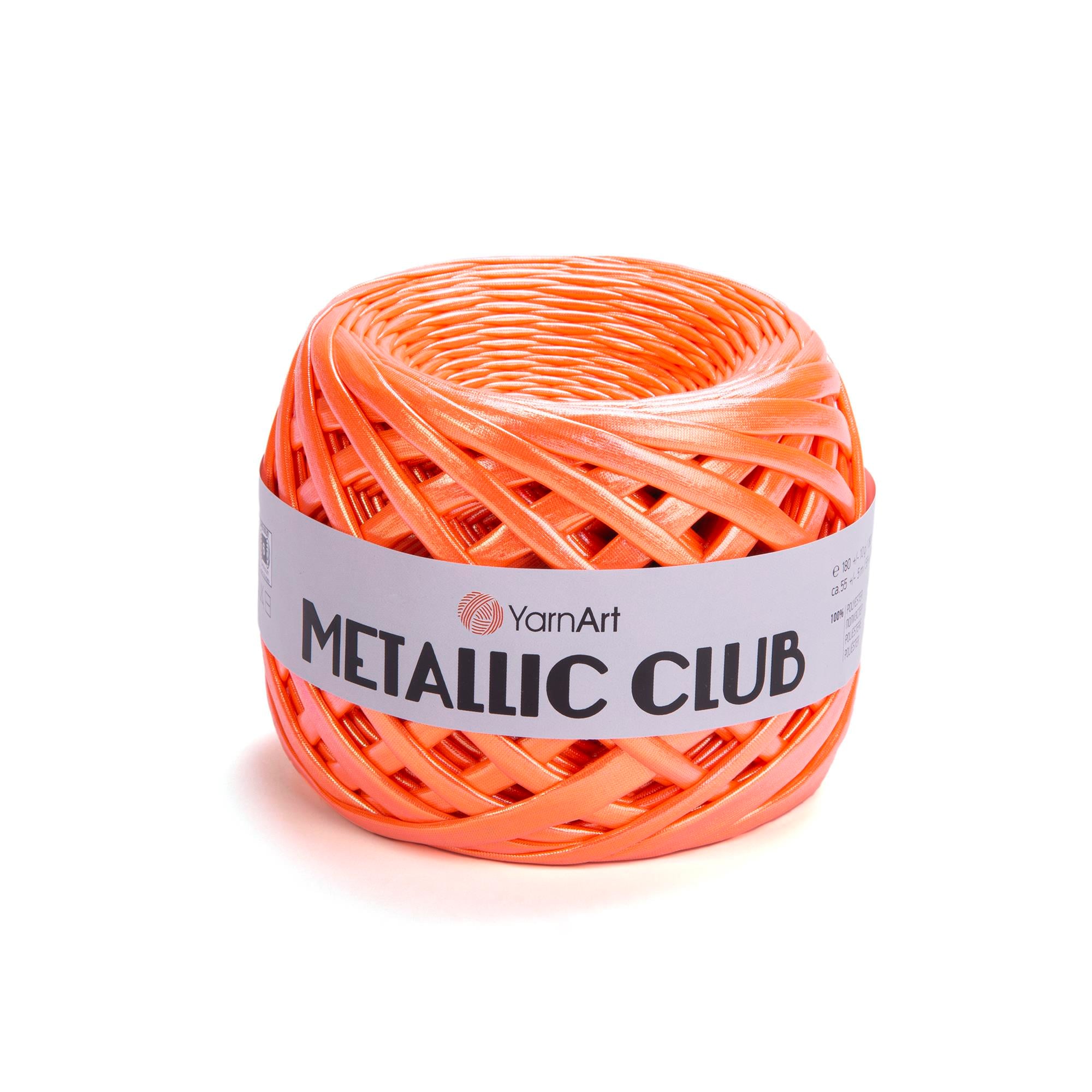YarnArt Metalic Club El Örgü İpliği 180gr 8129 Neon Turuncu  - 1 ADET