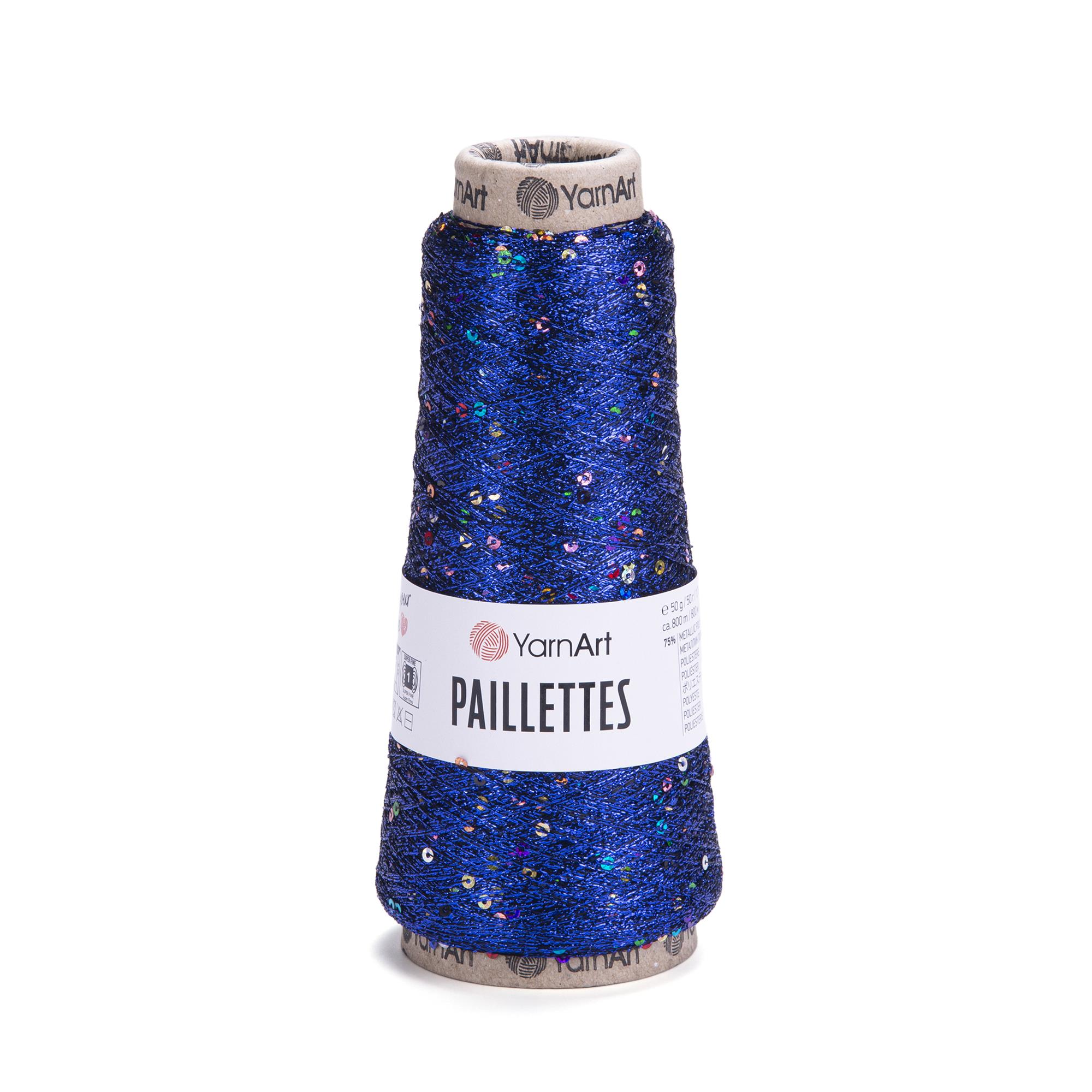 YarnArt Paillettes El Örgü İpliği 50gr 800mt 8008 Lacivert  - 1 ADET