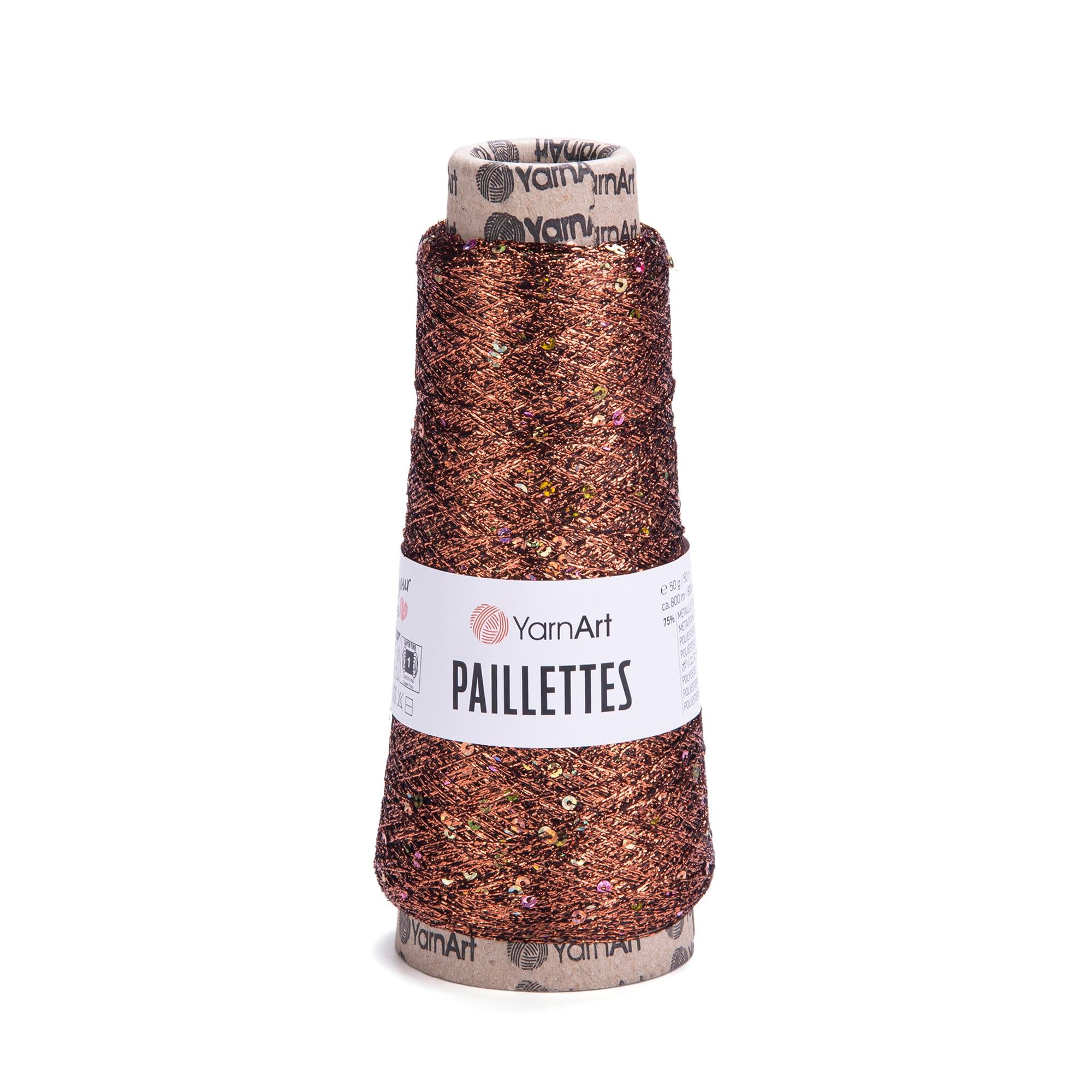 YarnArt Paillettes El Örgü İpliği 50gr 800mt 8005 Bakır  - 1 ADET