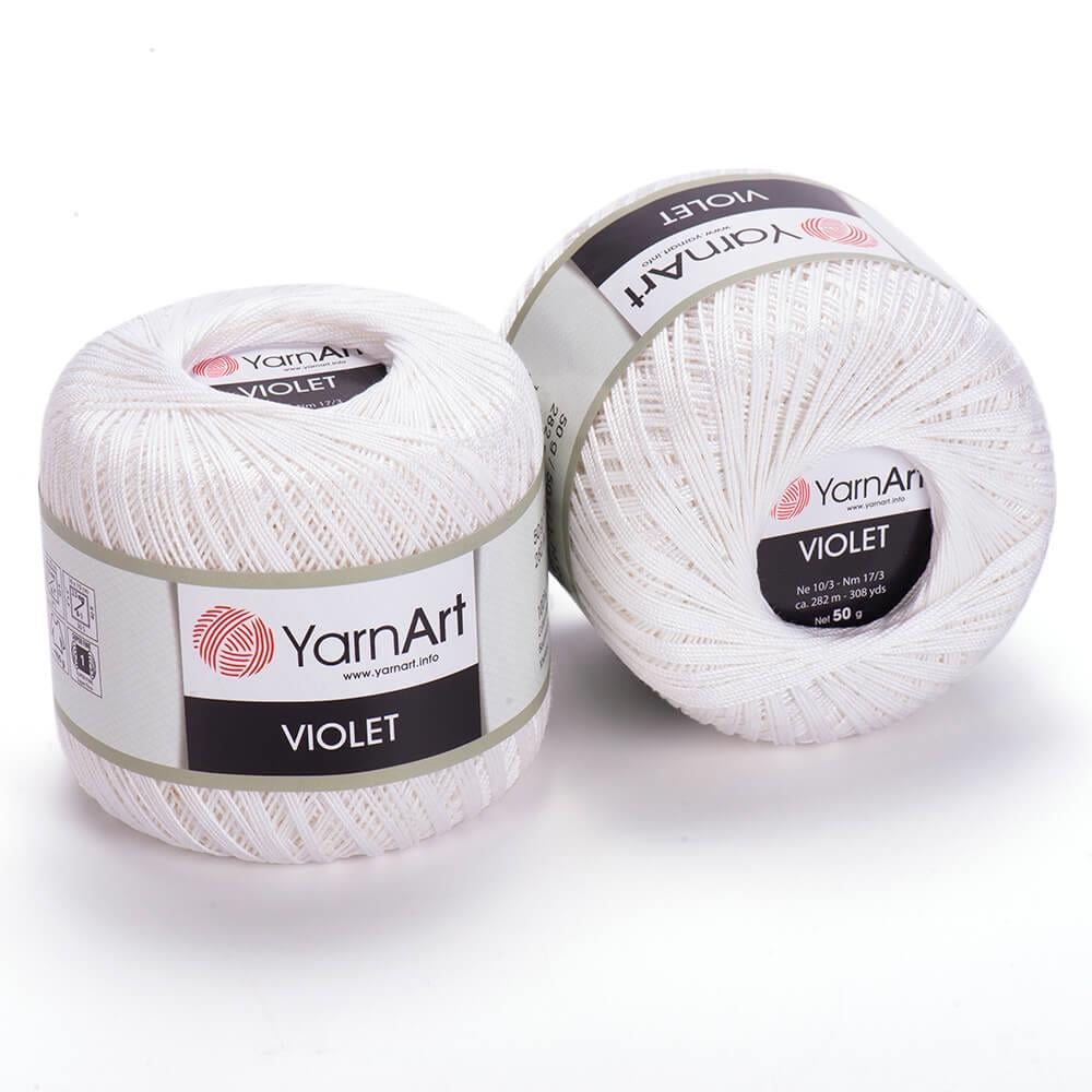 YarnArt Violet El Örgü İpliği 50gr 003 Krem  - 1 ADET