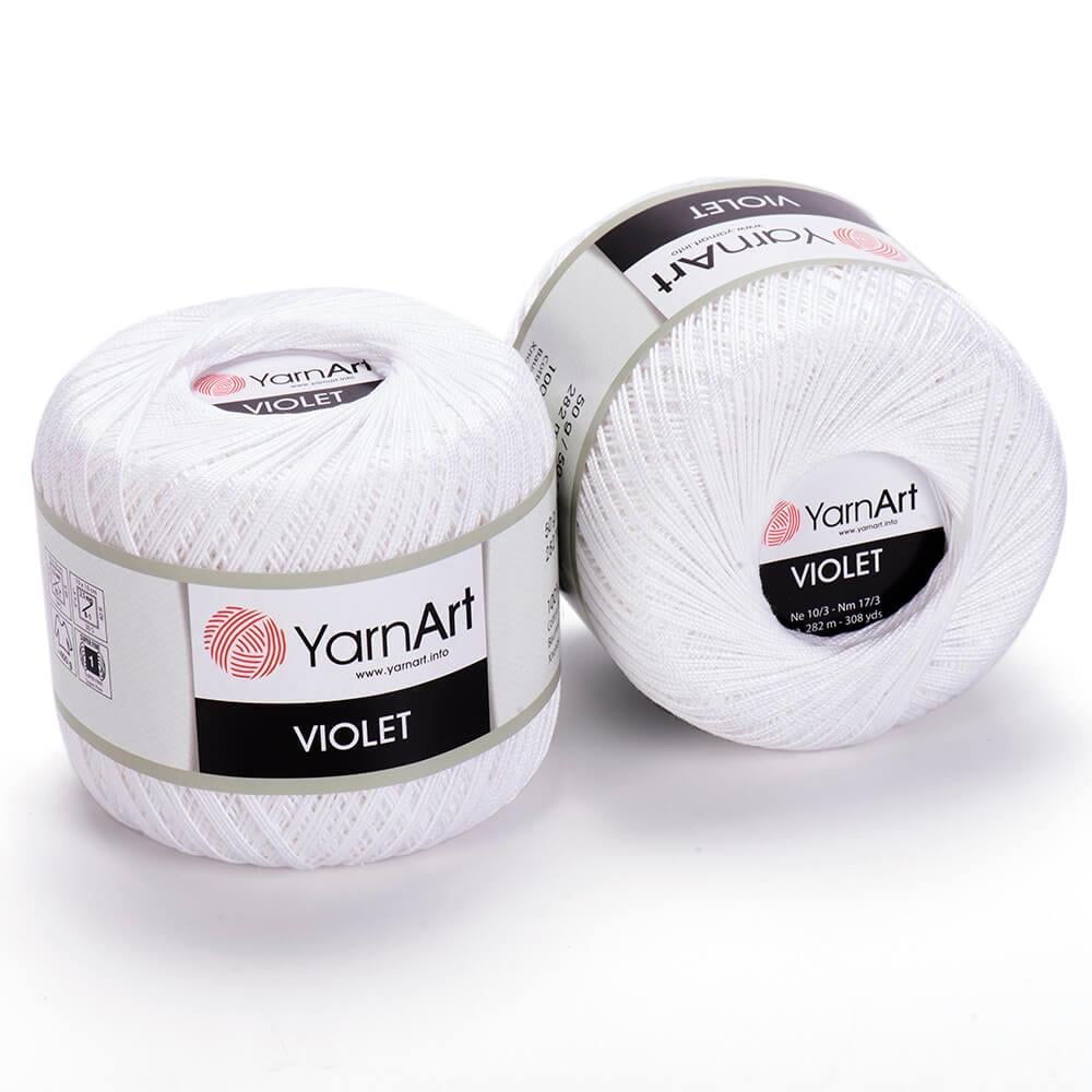 YarnArt Violet El Örgü İpliği 50gr 1000 Ekru  - 1 ADET