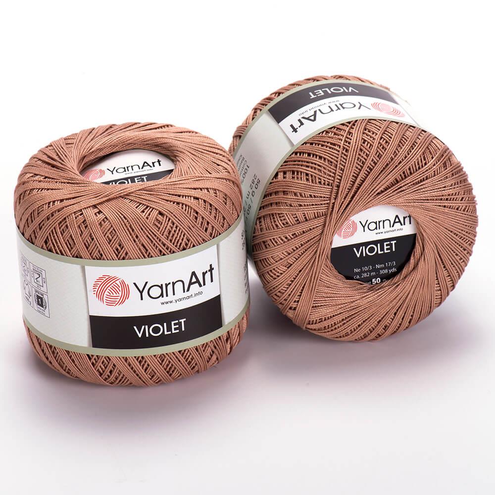 YarnArt Violet El Örgü İpliği 50gr 15 Kahverengi  - 1 ADET