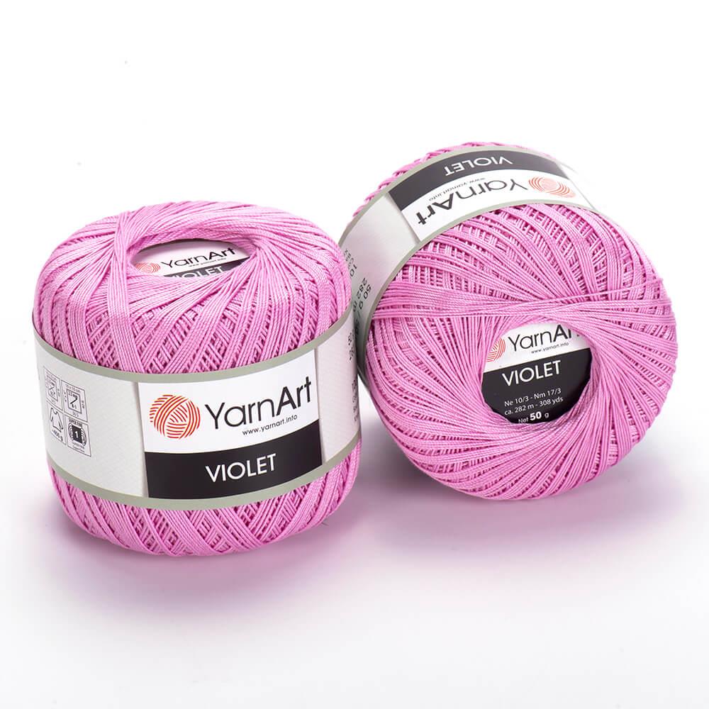 YarnArt Violet El Örgü İpliği 50gr 319 Gül Pembe  - 1 ADET