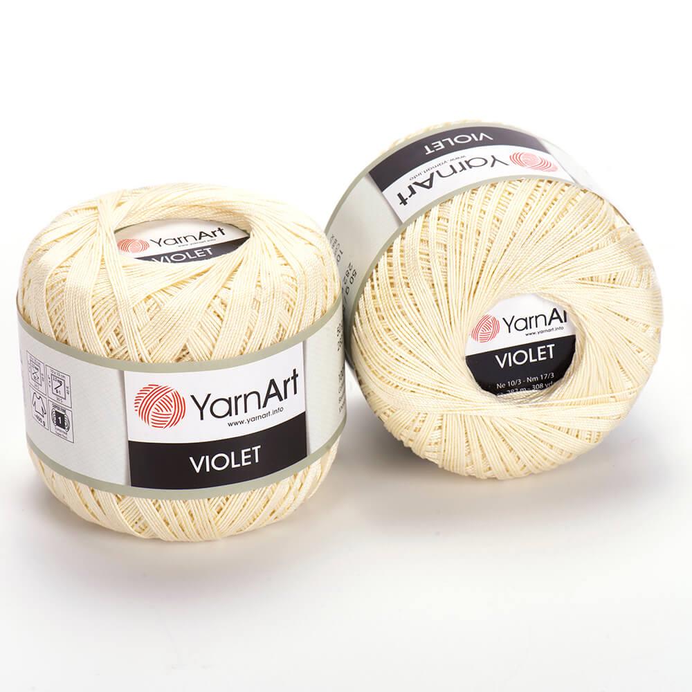 YarnArt Violet El Örgü İpliği 50gr 326 Krem  - 1 ADET