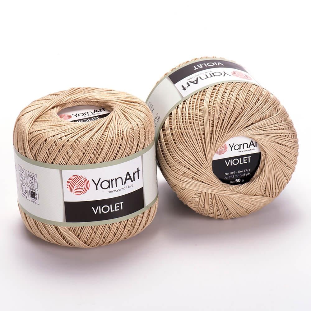 YarnArt Violet El Örgü İpliği 50gr 4660 Bej  - 1 ADET