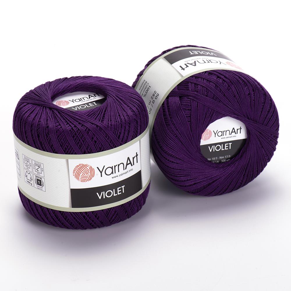 YarnArt Violet El Örgü İpliği 50gr 5550 Mor  - 1 ADET