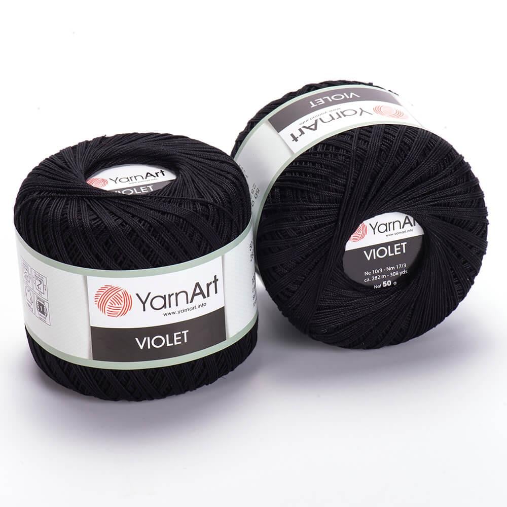 YarnArt Violet El Örgü İpliği 50gr 999 Siyah  - 1 ADET