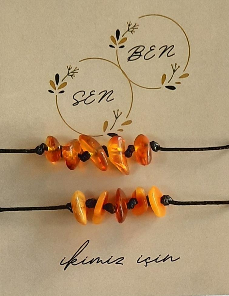 Kehribar Yetişkin Bileklik (İkili)