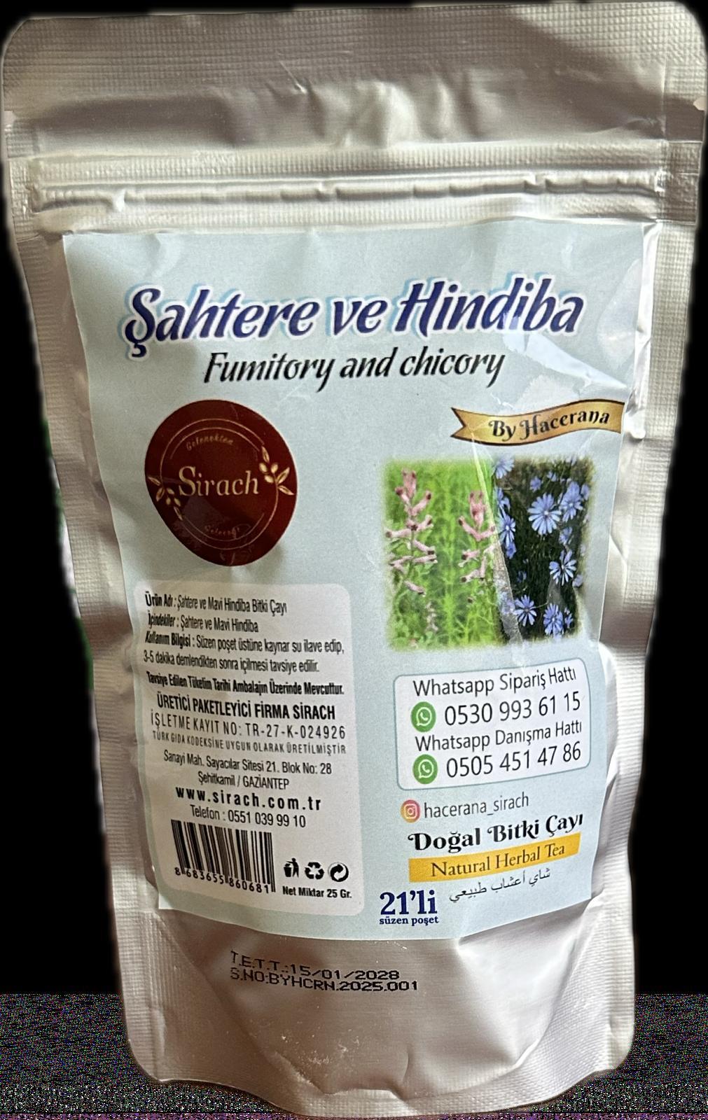 Şahtere ve Hindiba Çayı (21 Süzen Poşet)