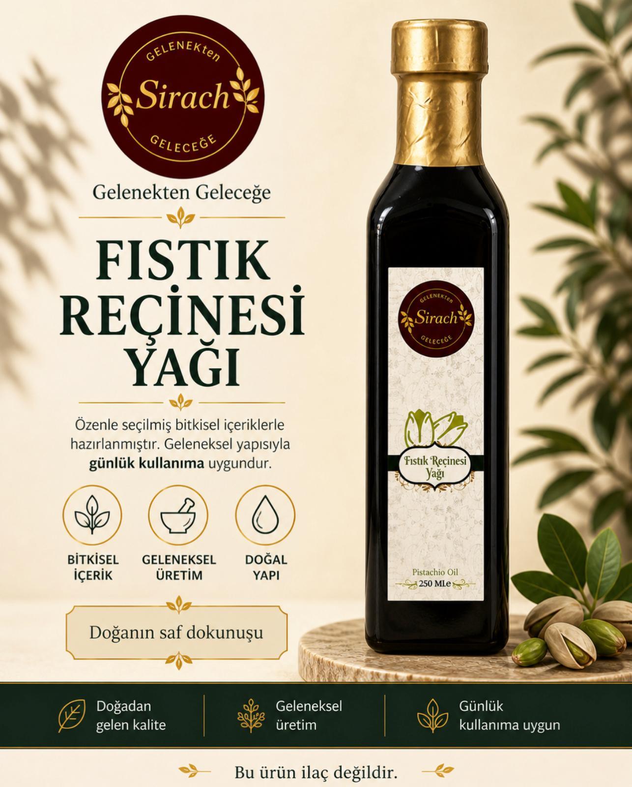 Fıstık Reçinesi Yağı (250 ML)