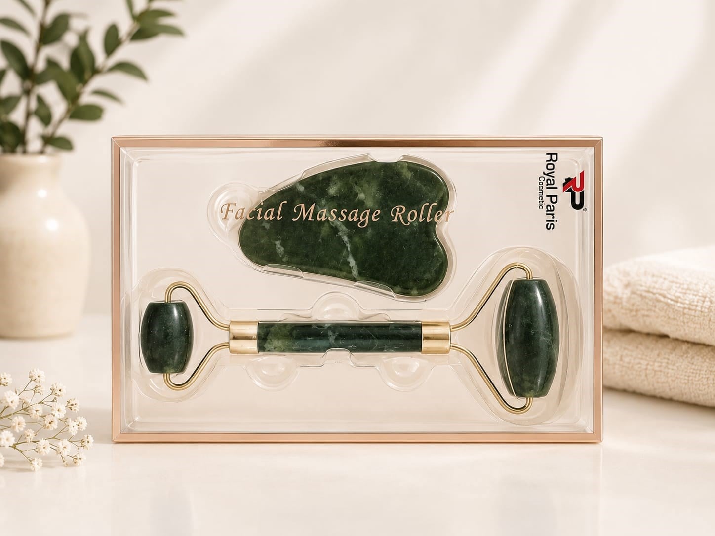 İkili Yeşim Masaj Taşı