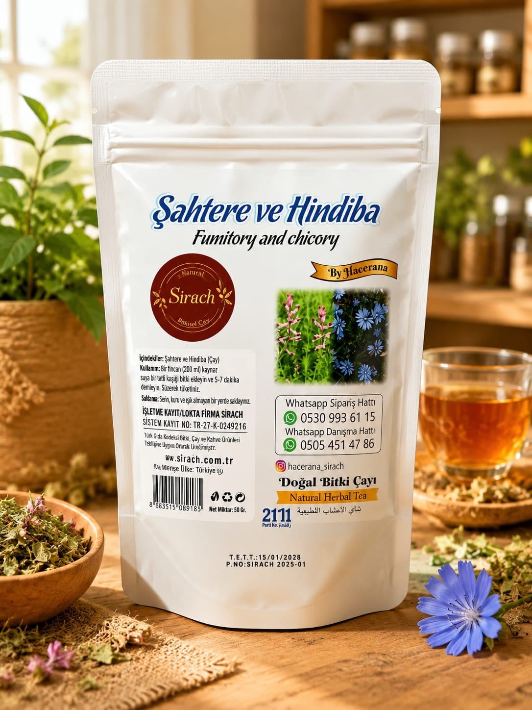 Şahtere ve Hindiba Çayı (21 Süzen Poşet)