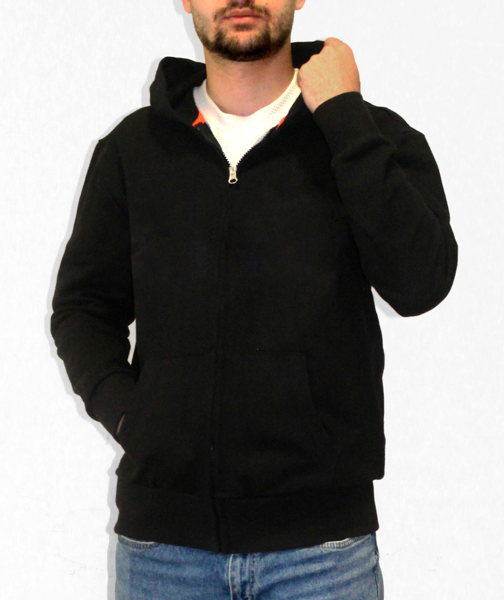 numb Original Siyah Fermuarlı Hoodie